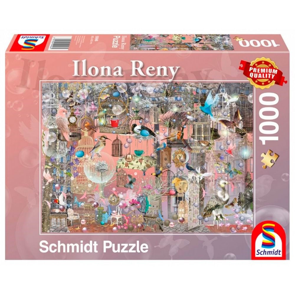 Schmidt Puzzle - Pink Beauty (1000 Pieces) 2D Puzzles
