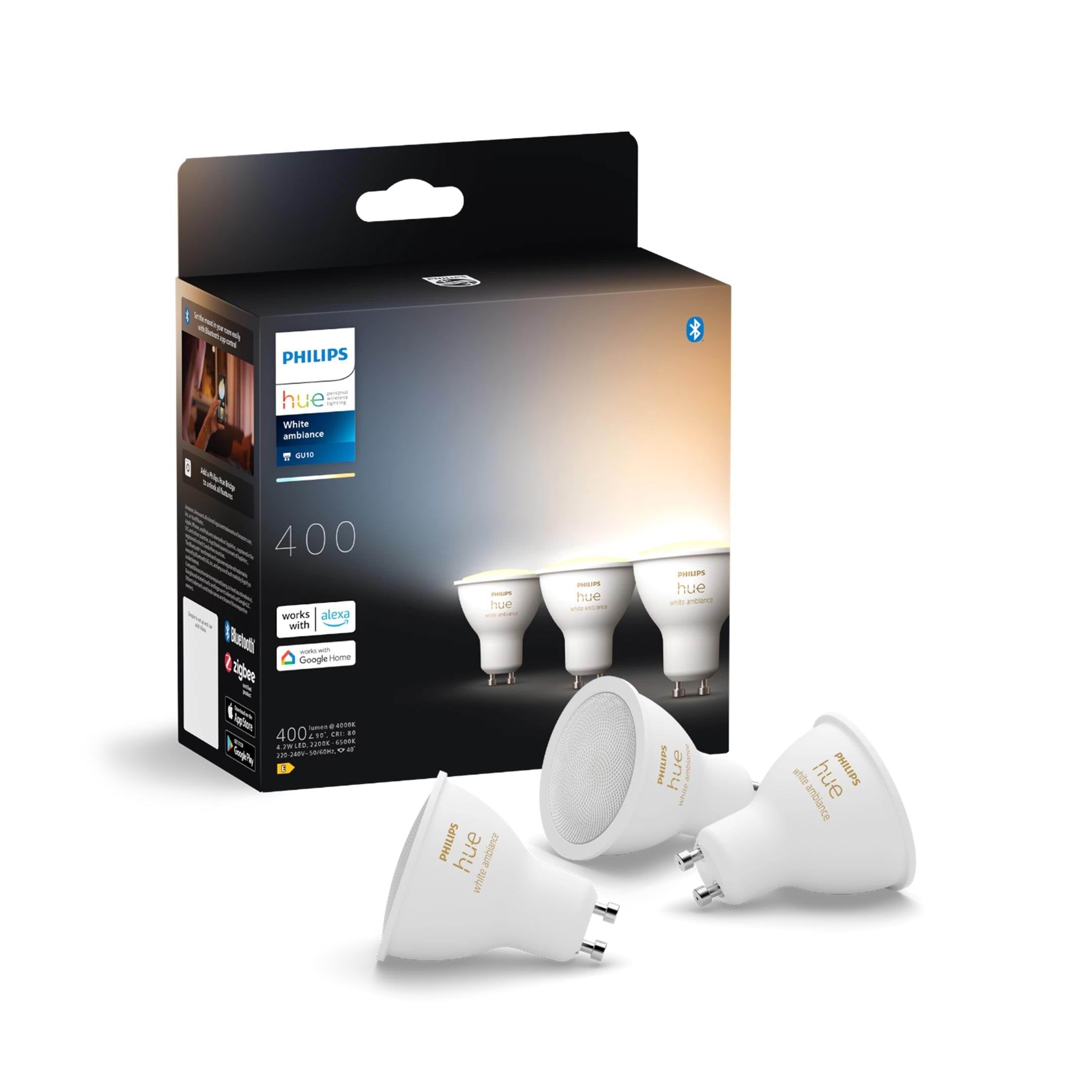 Philips Hue White Ambiance Gu10 Spotlight - 3-pack - Smart Home 929003666703