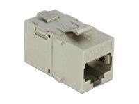Delock Keystone Module Rj45 Jack > Rj45 Jack Cat.6A Metal - Netzwerkzubehoer 86406