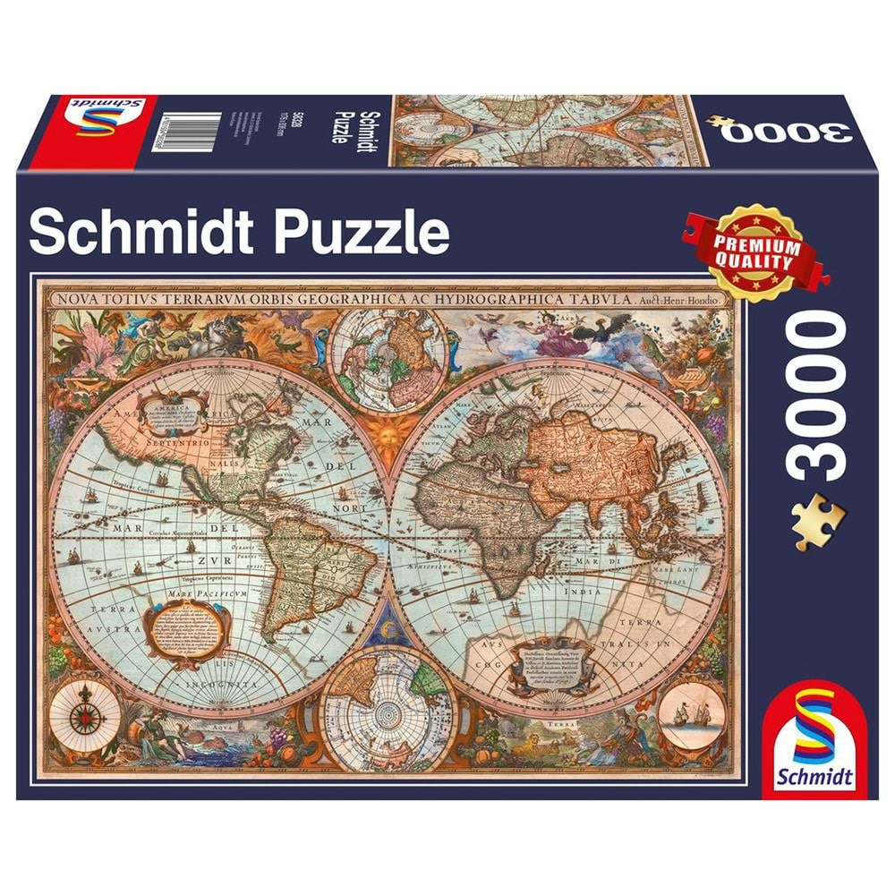 Schmidt Puzzle - Ancient World Map (3000 Pieces) 2D Puzzles Sch8328