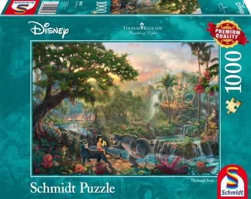 Schmidt Puzzle - Thomas Kinkade: Disney - The Jungle Book (1000 Pieces) 2D Puzzles