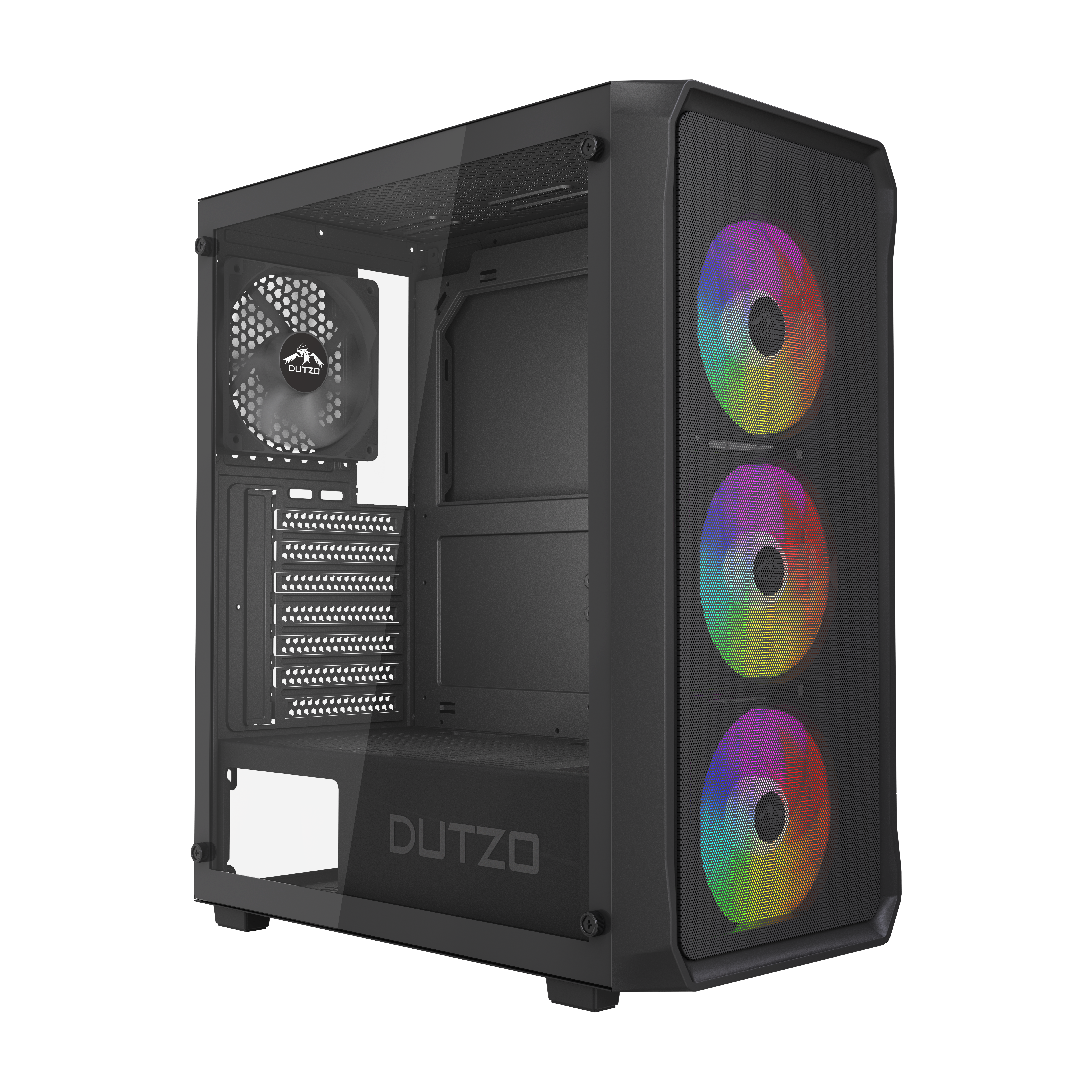 Dutzo C321 Mesh TG Argb - Gehäuse - Miditower - Schwarz - Gehaeuse