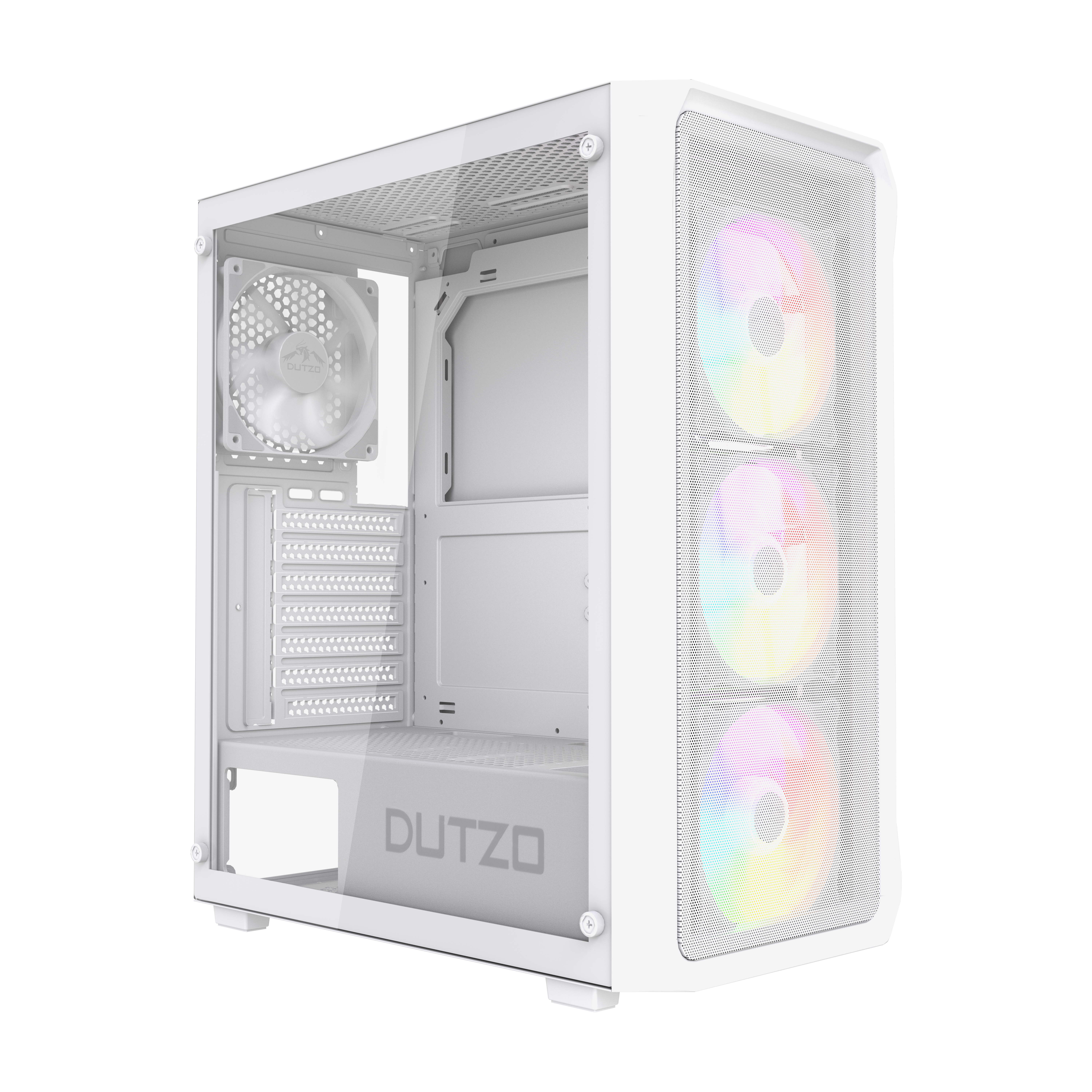Dutzo C321 Mesh TG Argb - Gehäuse - Miditower - Weiß - Gehaeuse C321_Mesh_Argb-w