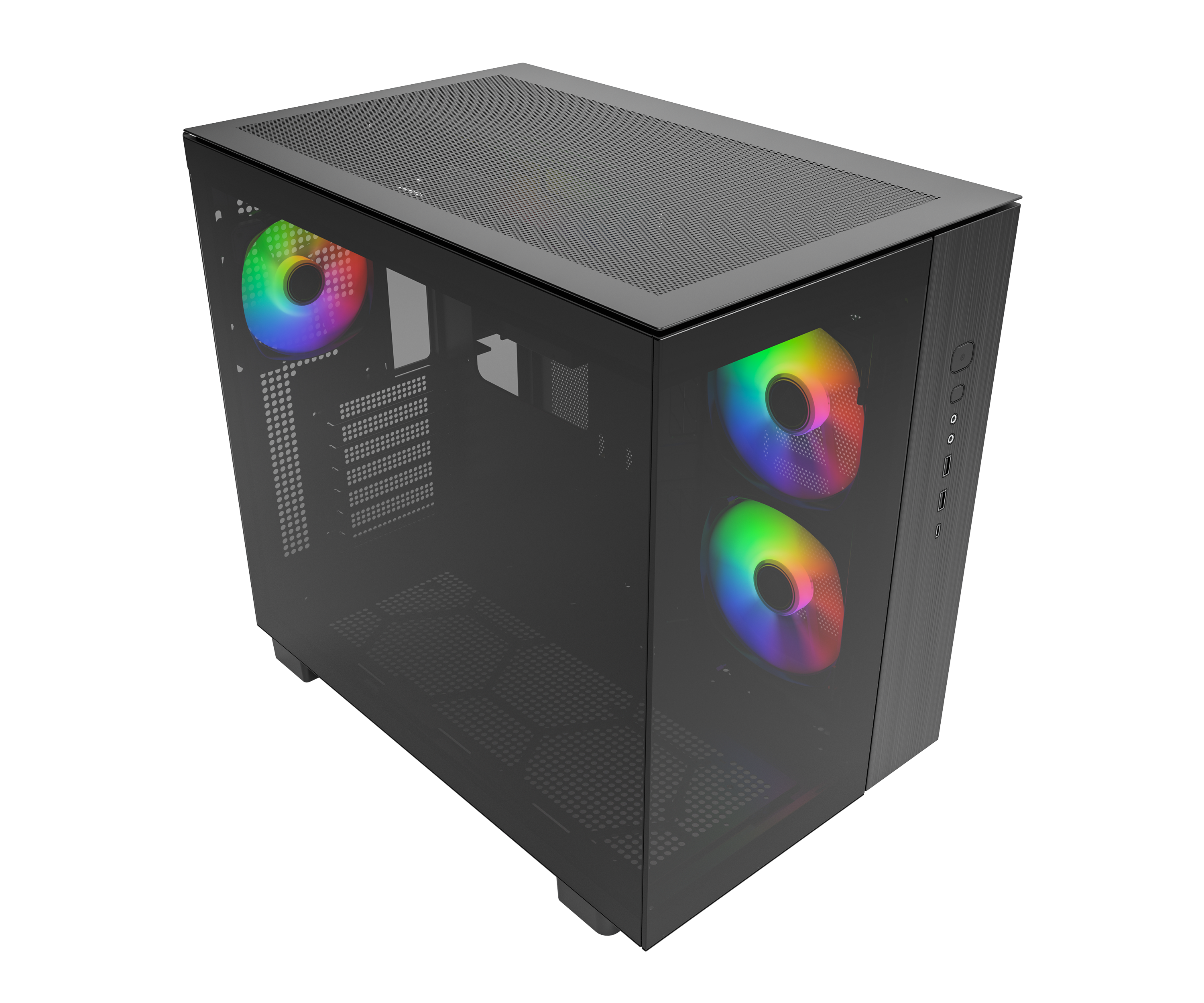 Montech King 65 Pro - Gehäuse - Miditower - Schwarz - Gehaeuse