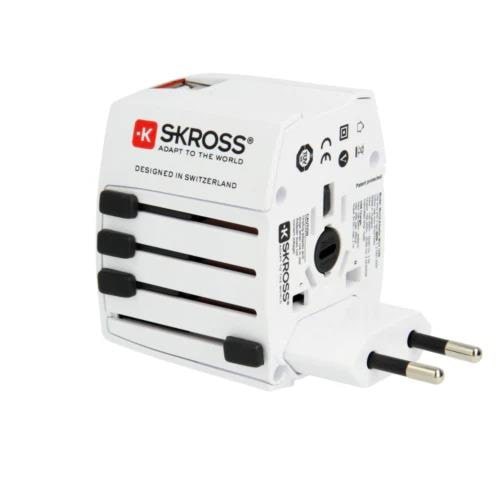 Skross Muv Adapter With 2xa Usb Port - Handys Adapter Und Ladegeraete