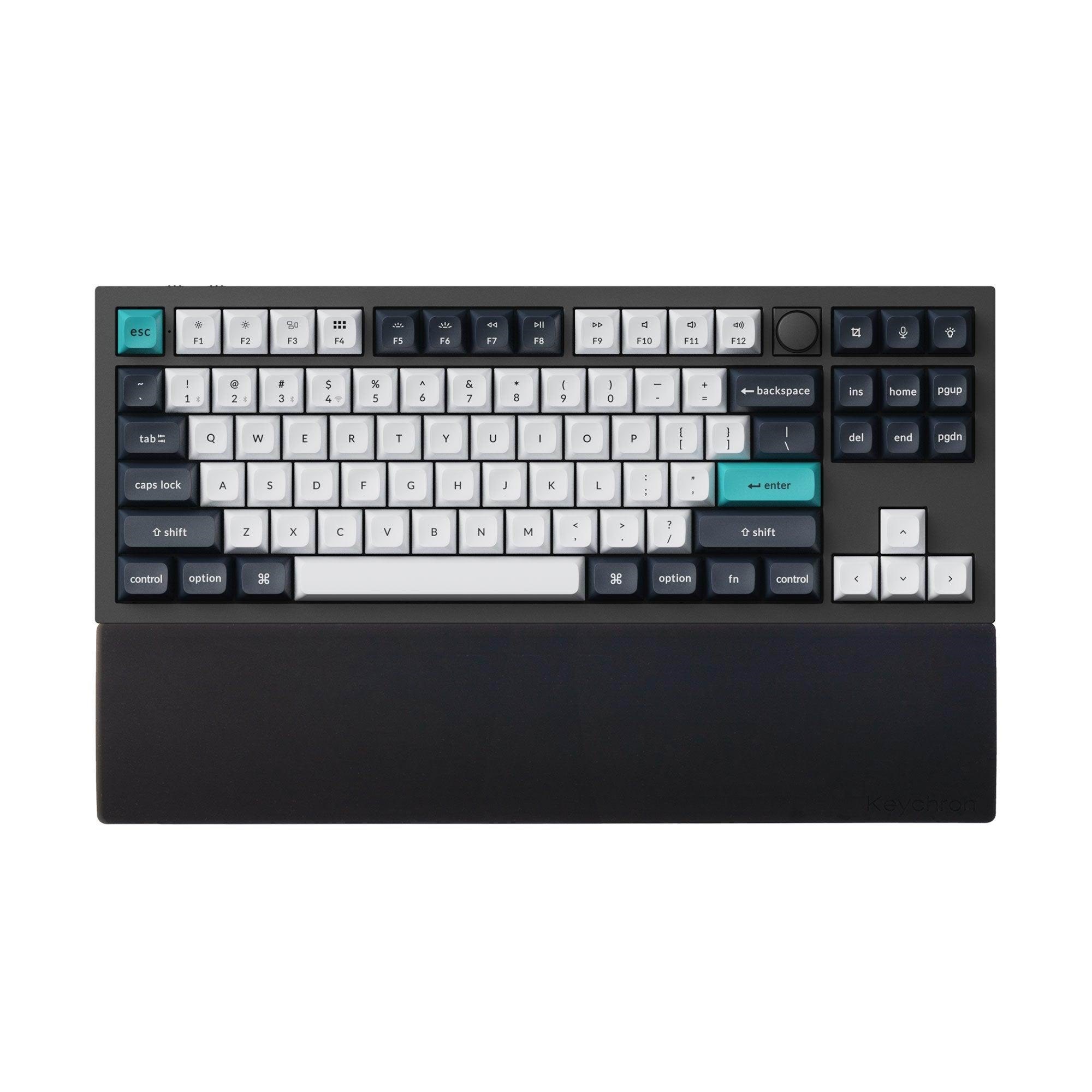 Keychron Silicone Palmrest For Q3 Series / V3 Series - Handgelenkstütze - Schwarz - Tastaturen Pr50