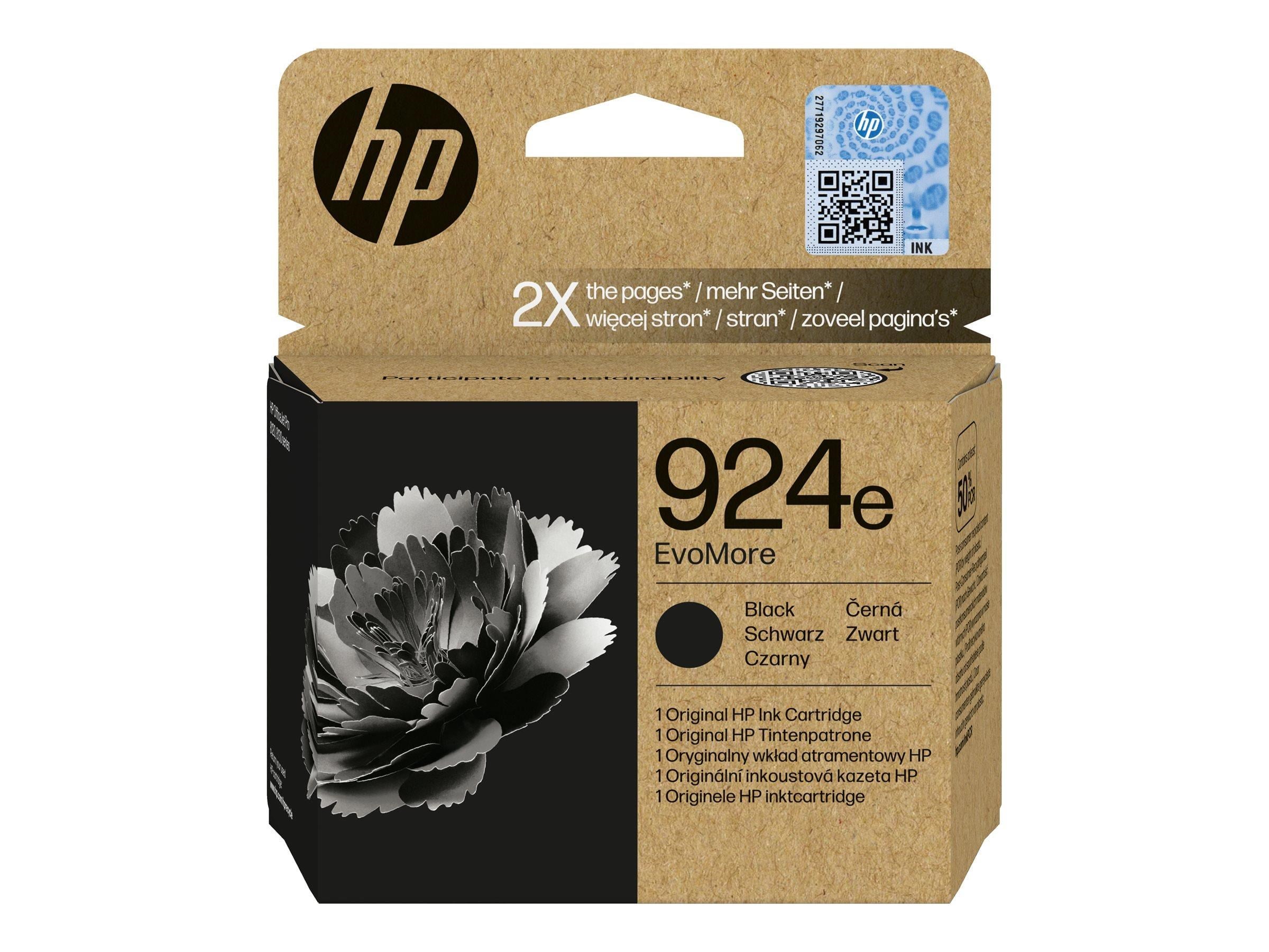 HP 924e / 4k0v0ne Black Ink - Druckerzubehoer Tinte Toner Schwarz