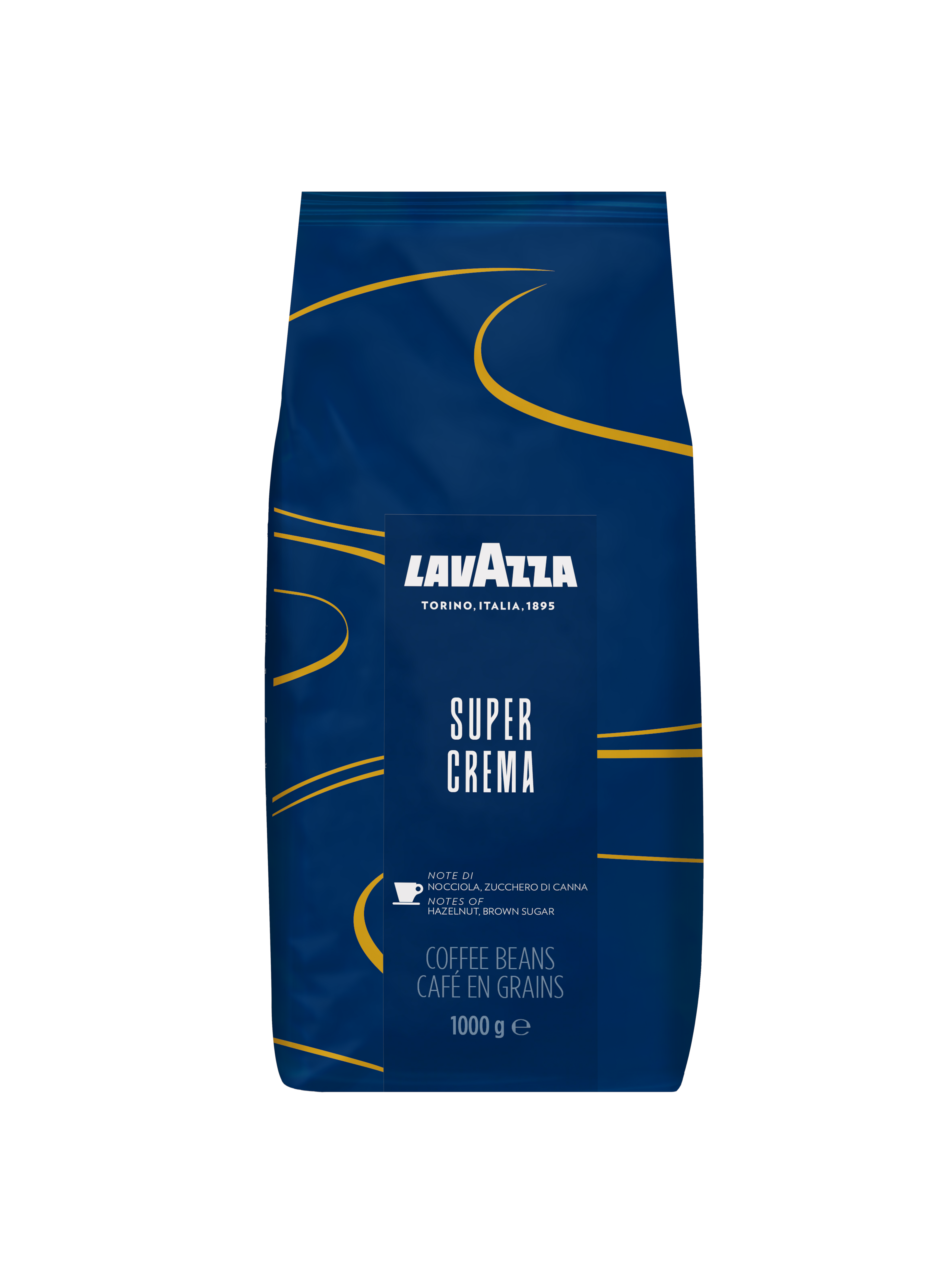 Lavazza Super Crema Whole Beans - 1 kg - Kaffeezubereitung Blau 3565