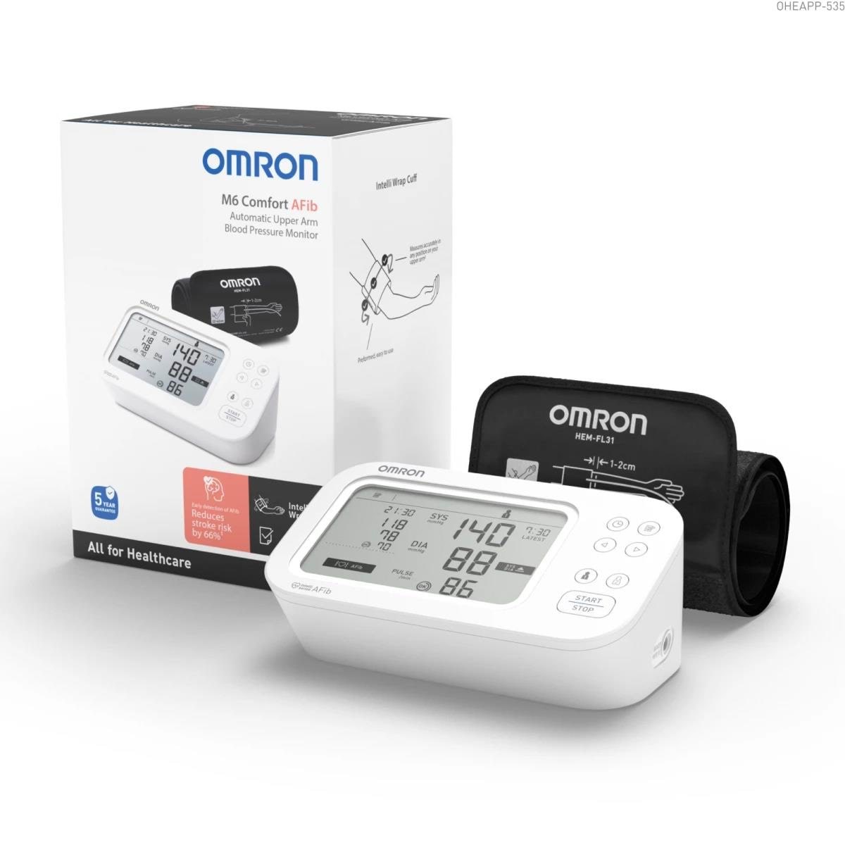 Omron Blutdruckmessgerät M6 Comfort Afib - Gesundheit Hem-7380-e