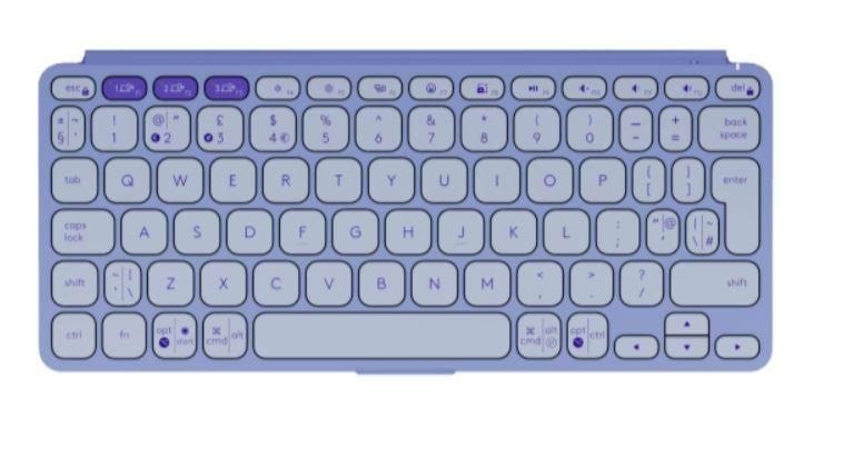 Logitech Keys-to-go 2 - Tastatur - Universal - Lila - Tastaturen