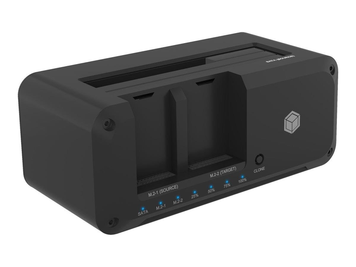 Icy Box Ib-2924mscl-c31 - Hdd / Ssd Docking Station - Clone Function - M.2 Nvme Card / Sata 6gb/s - Usb 3.2 (Gen 2) - Festplatten Zubehoer