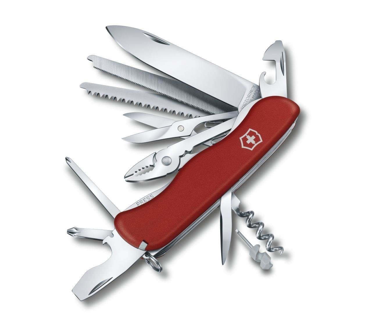 Victorinox Workchamp Locking Blade Swiss Army Knife - 111mm Linear Lock Blade - Multifunktionswerkzeuge 0.8564