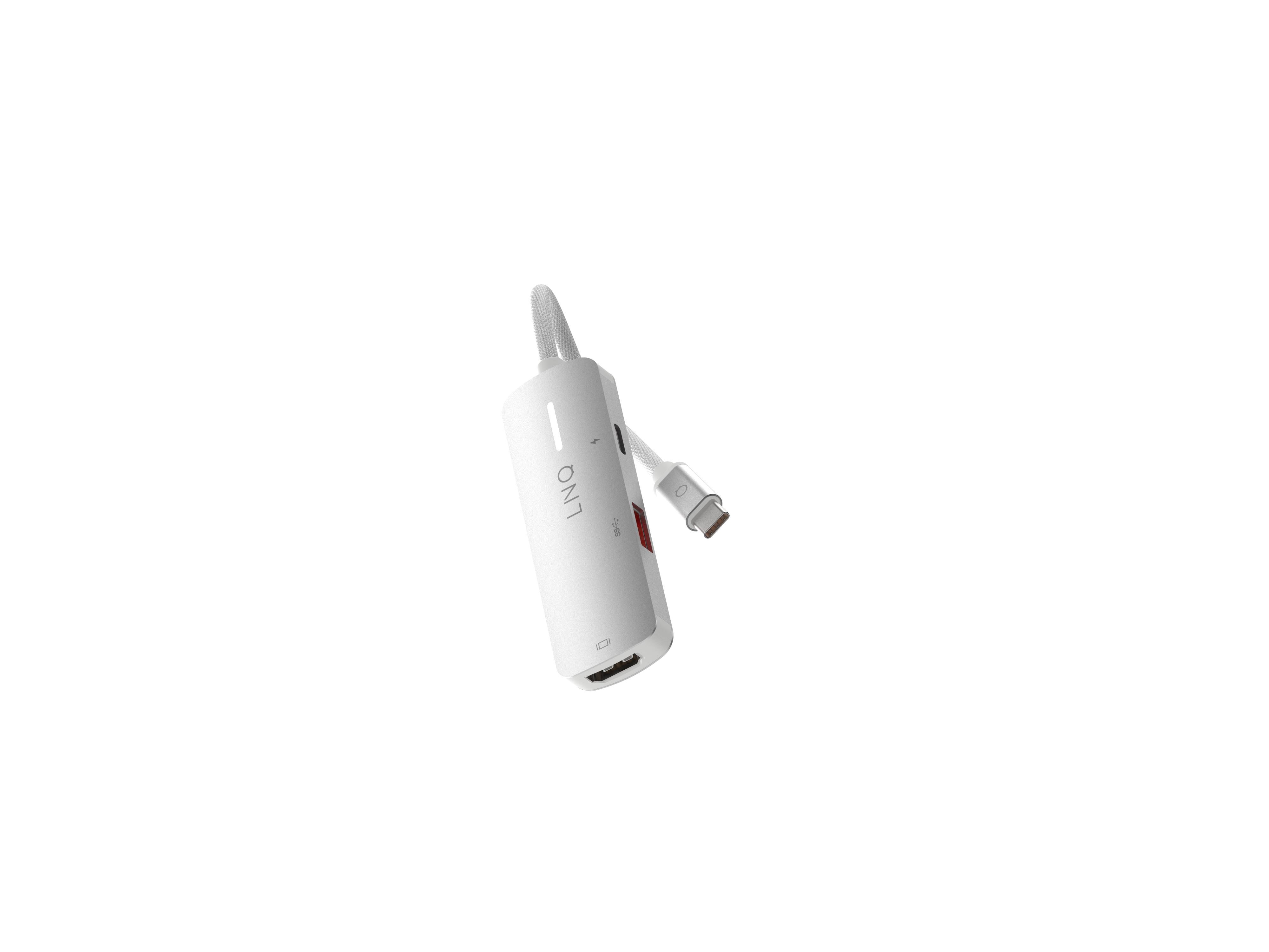 Linq 3in1 140w Usb-c Multiport Hub | Space Grey-white - Dockingstationen Lq49031