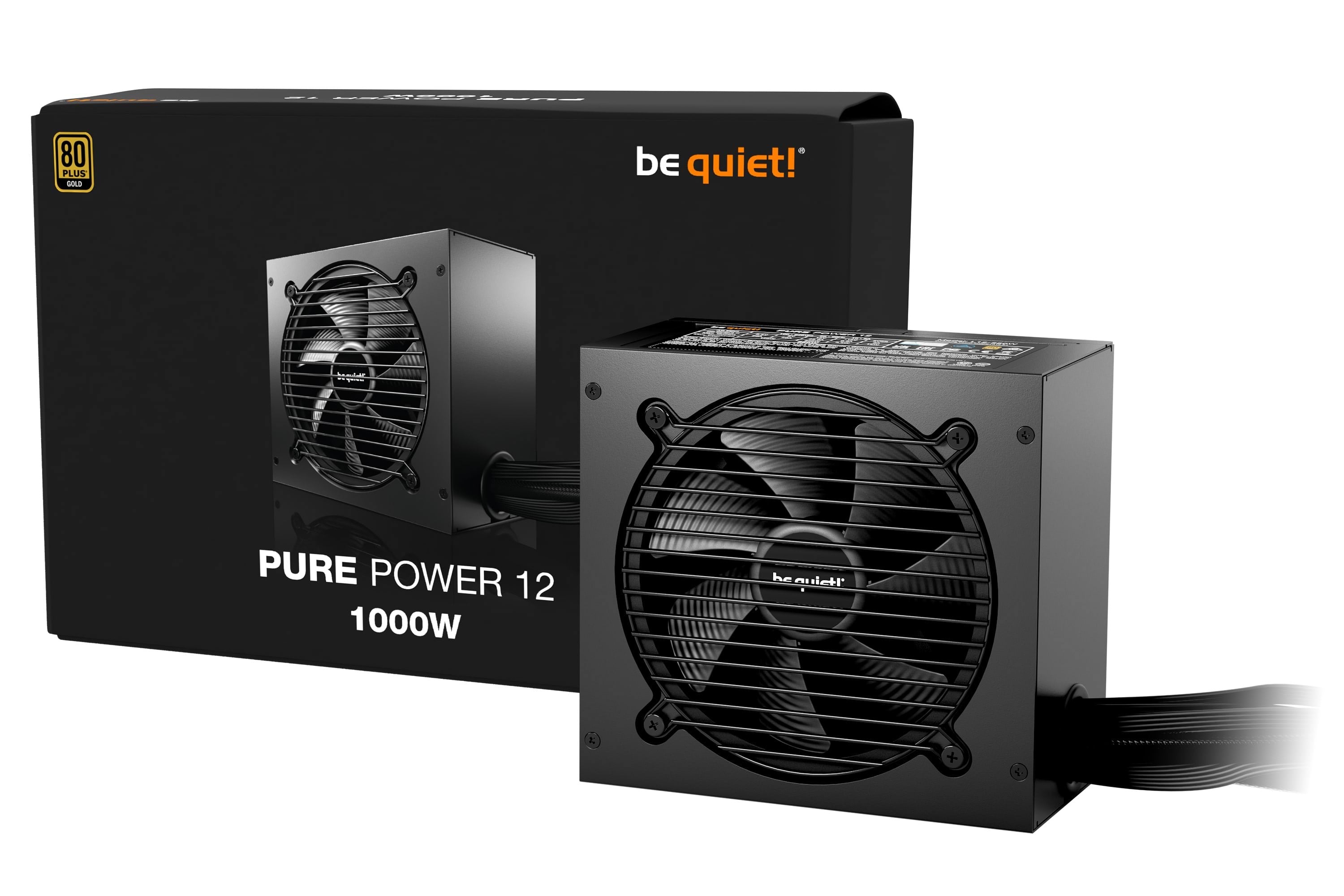 be Quiet! Pure Power 12 1000w Netzteile - 1000 Watt - 120 mm - Atx 3.1 - 80 Plus Gold Zertifiziert