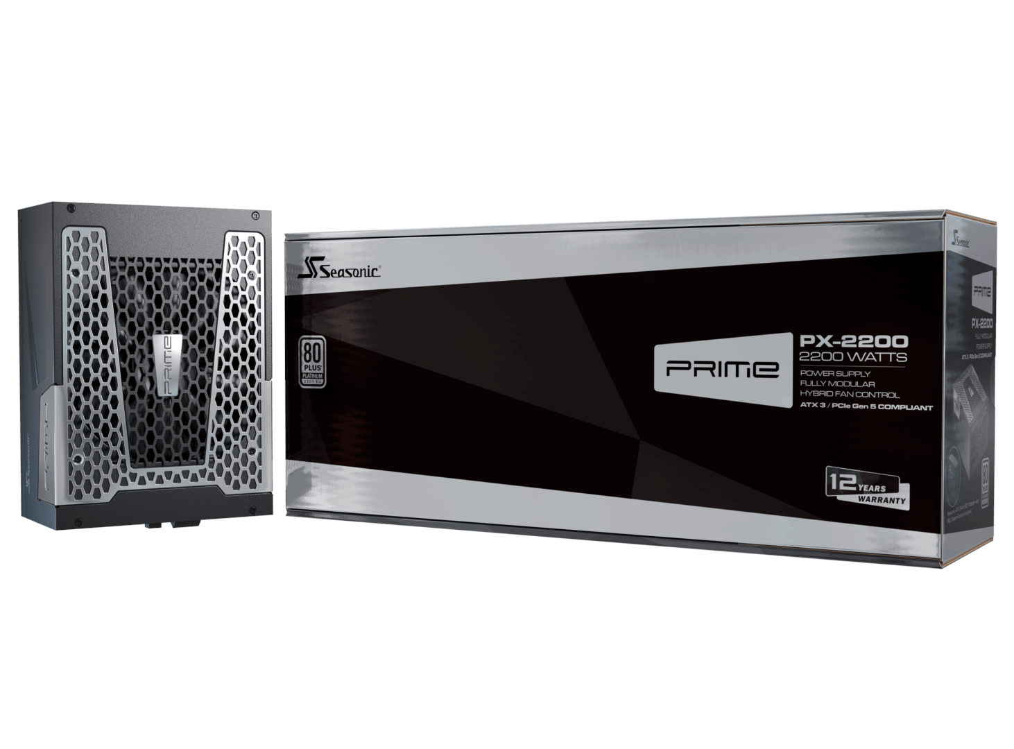 Seasonic Prime Px-2200 Netzteile - 2200 Watt - Atx 3.1 - 80 Plus Platinium Schwarz Prime-px-2200-atx30