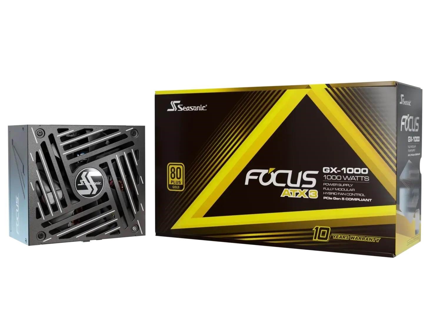 Seasonic Focus Gx-1000 Netzteile - 1000 Watt - 135 mm - Atx 3.1 - 80 Plus Gold Zertifiziert