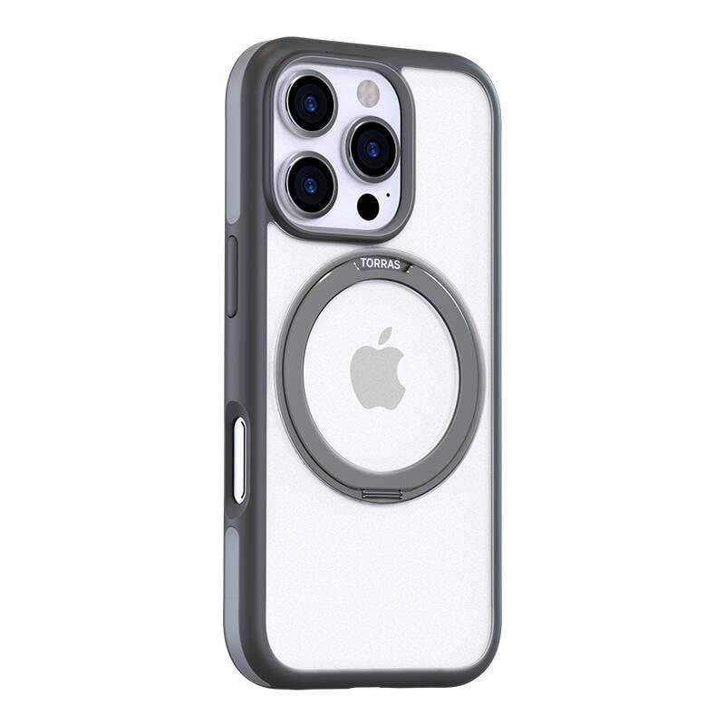 Torras Ostand R Fusion Case For Iphone 16 Pro Max (Gray) - Handys Cover Cases X00fx1885