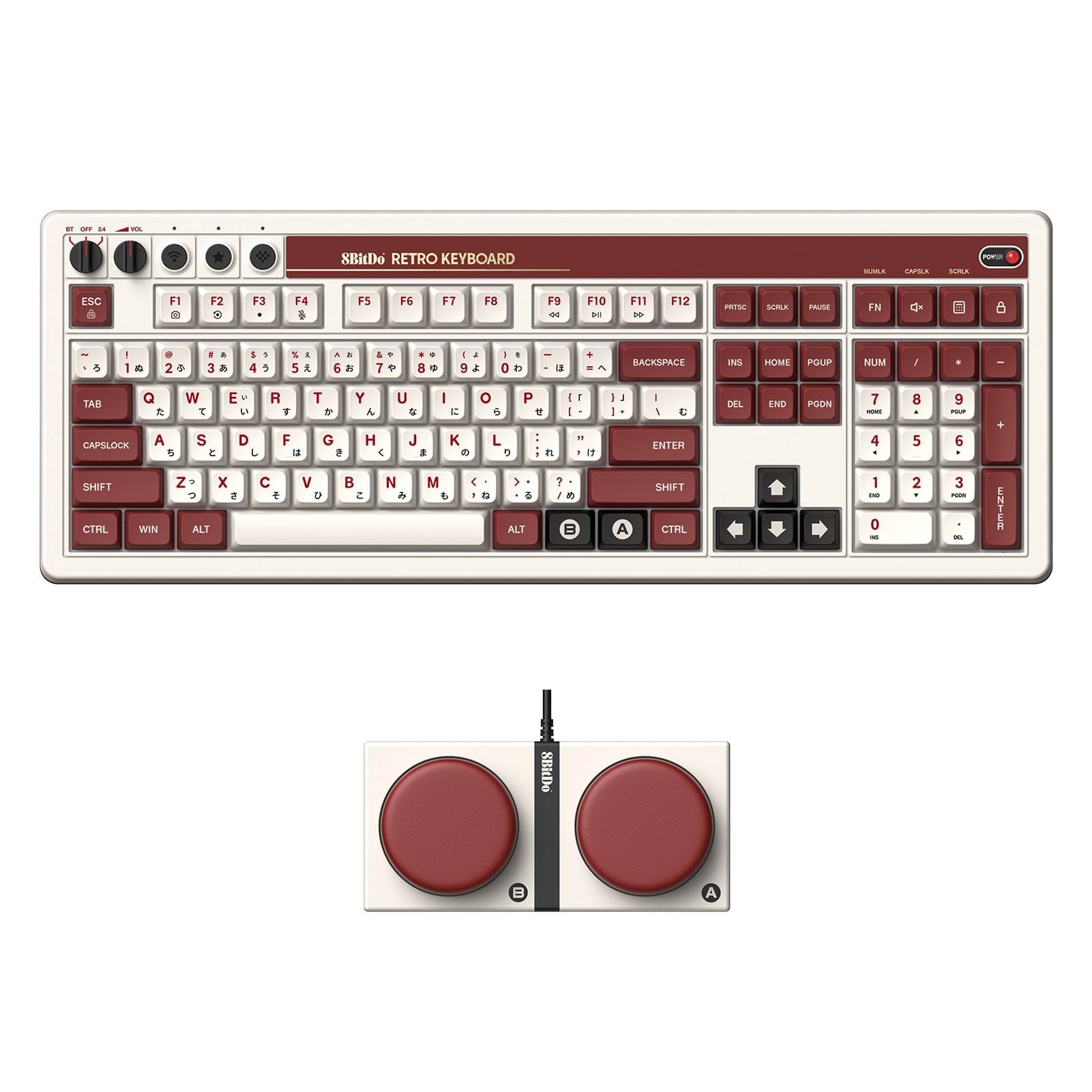 8bitdo Retro 108 Mechanical Keyboard Fami Edition - Englisch (US) - Tastaturen