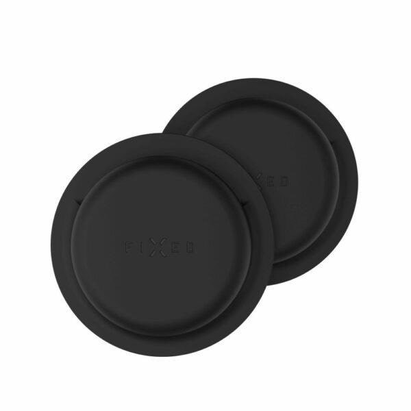 Fixed Silicone Sticker Case For Apple Airtag - Black - Handys Cover Cases