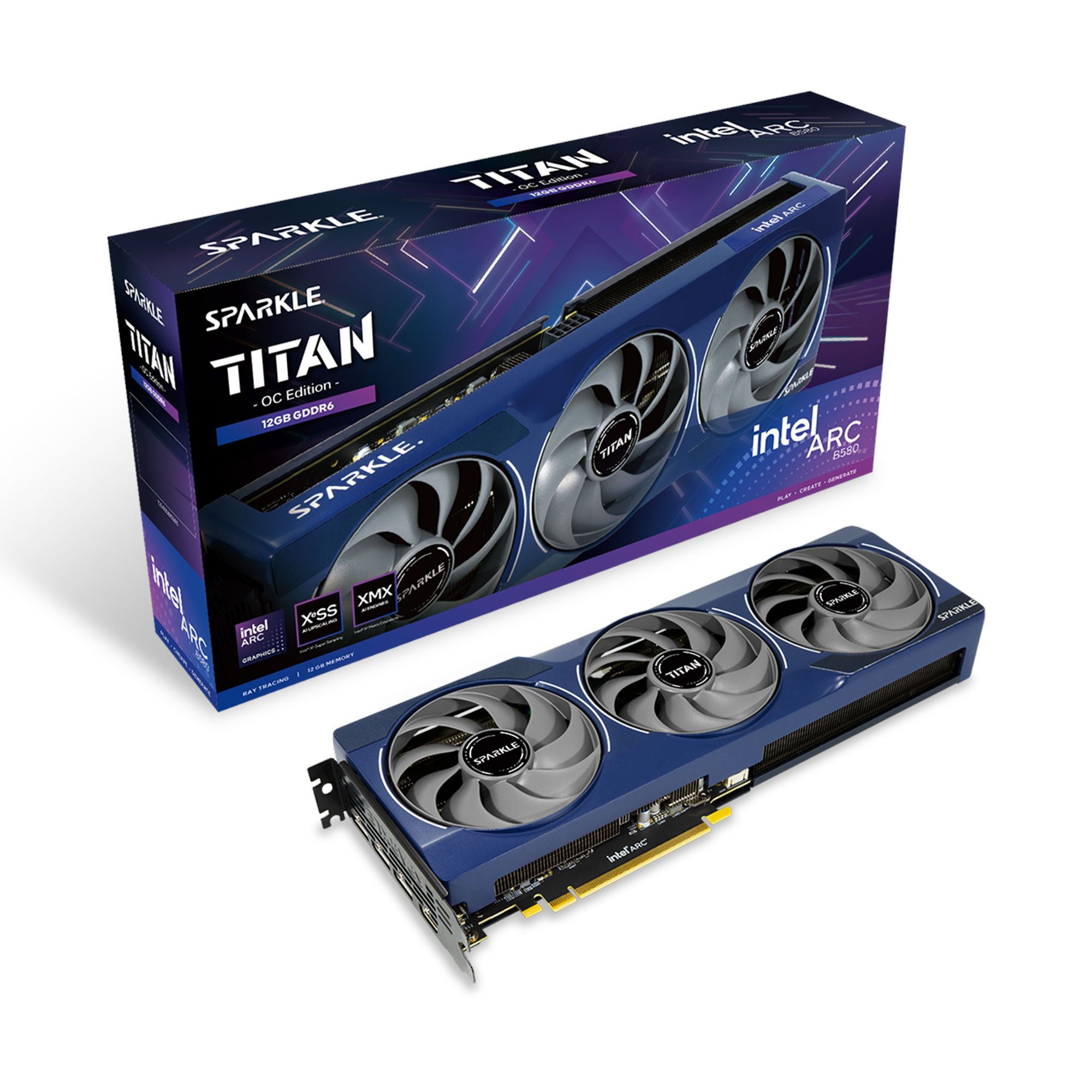 Sparkle Arc B580 Titan OC - 12gb Gddr6 Ram - Grafikkarte 1a1-s00421500g