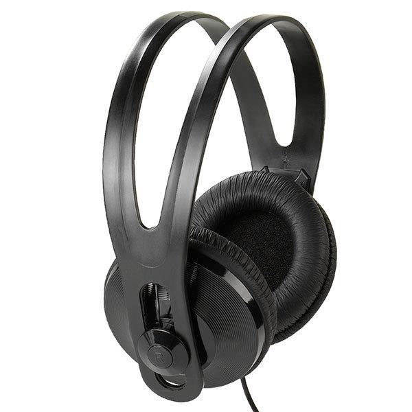 Kopfhörer - Vivanco Over-ear Tv-headphone 5m Cable 3.5/6.3mm - Black - Kopfhoerer/headsets