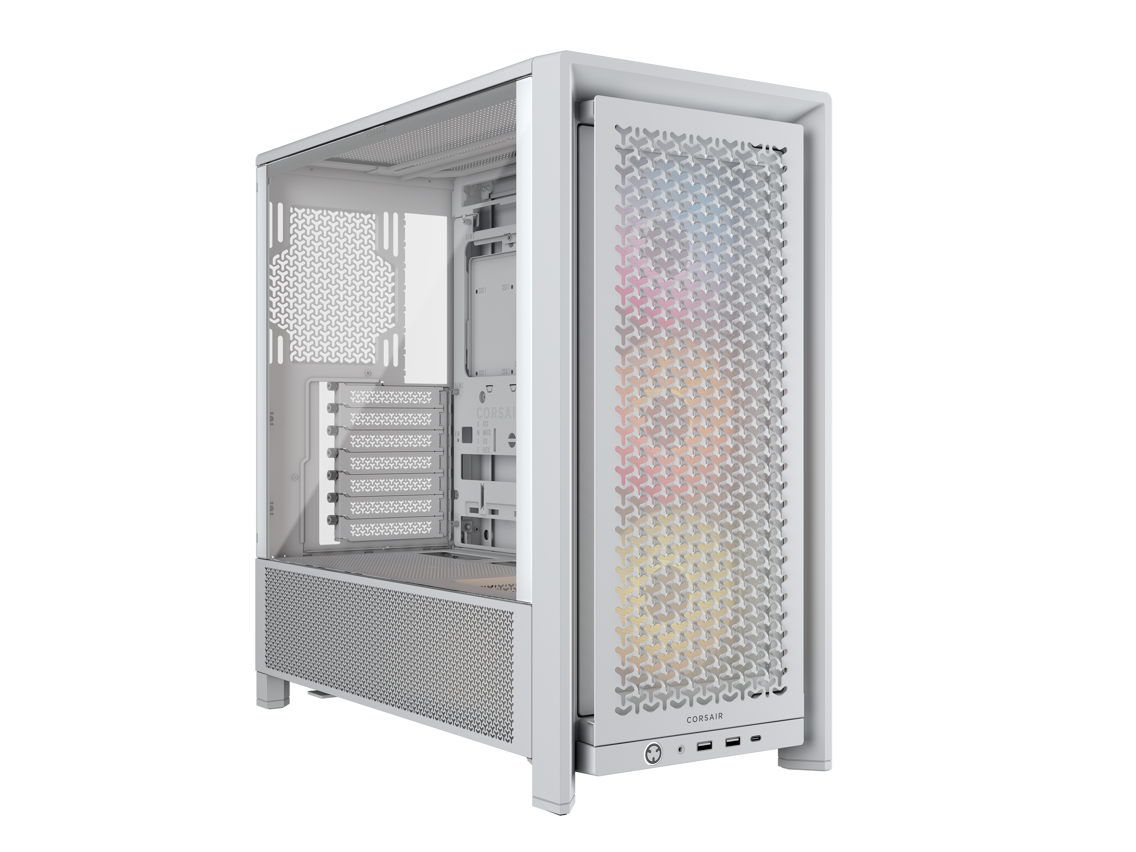 Corsair Frame 4000d RS Argb - Gehäuse - Miditower - Weiß - Gehaeuse