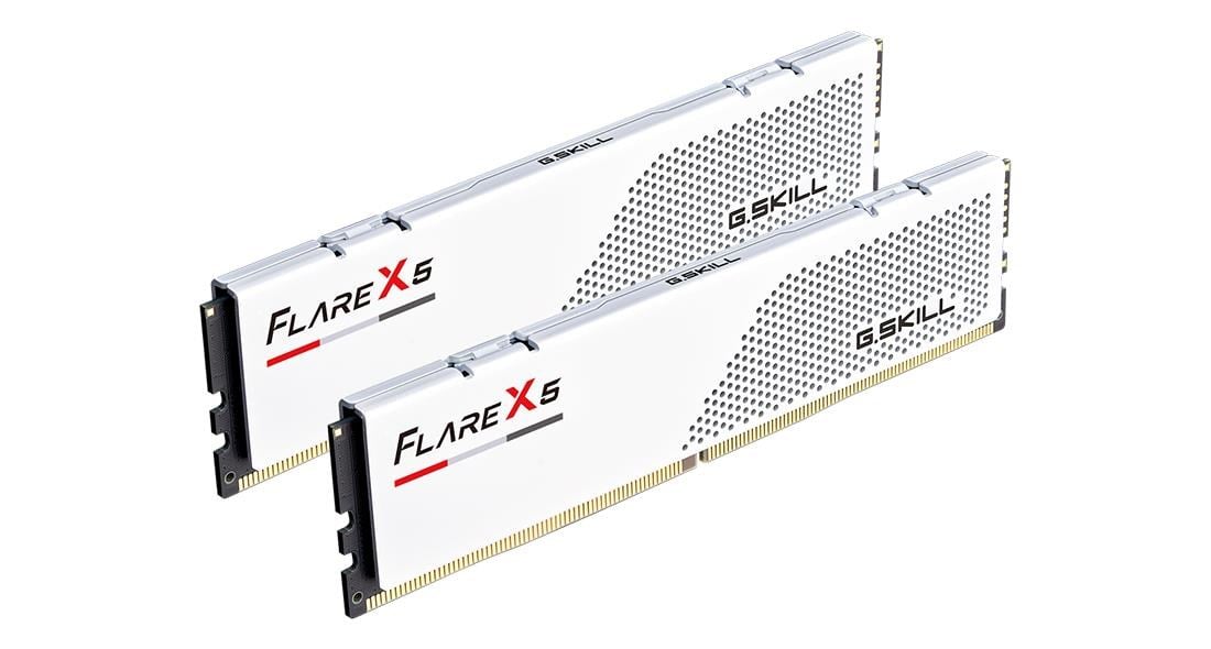 G.Skill Flare X5 Ddr5-6000 - 32gb - Cl28 - Dual Channel (2 Pcs) - Amd Expo & Intel Xmp - Weiß - Ram F5-6000j2836g16gx2-fx5w