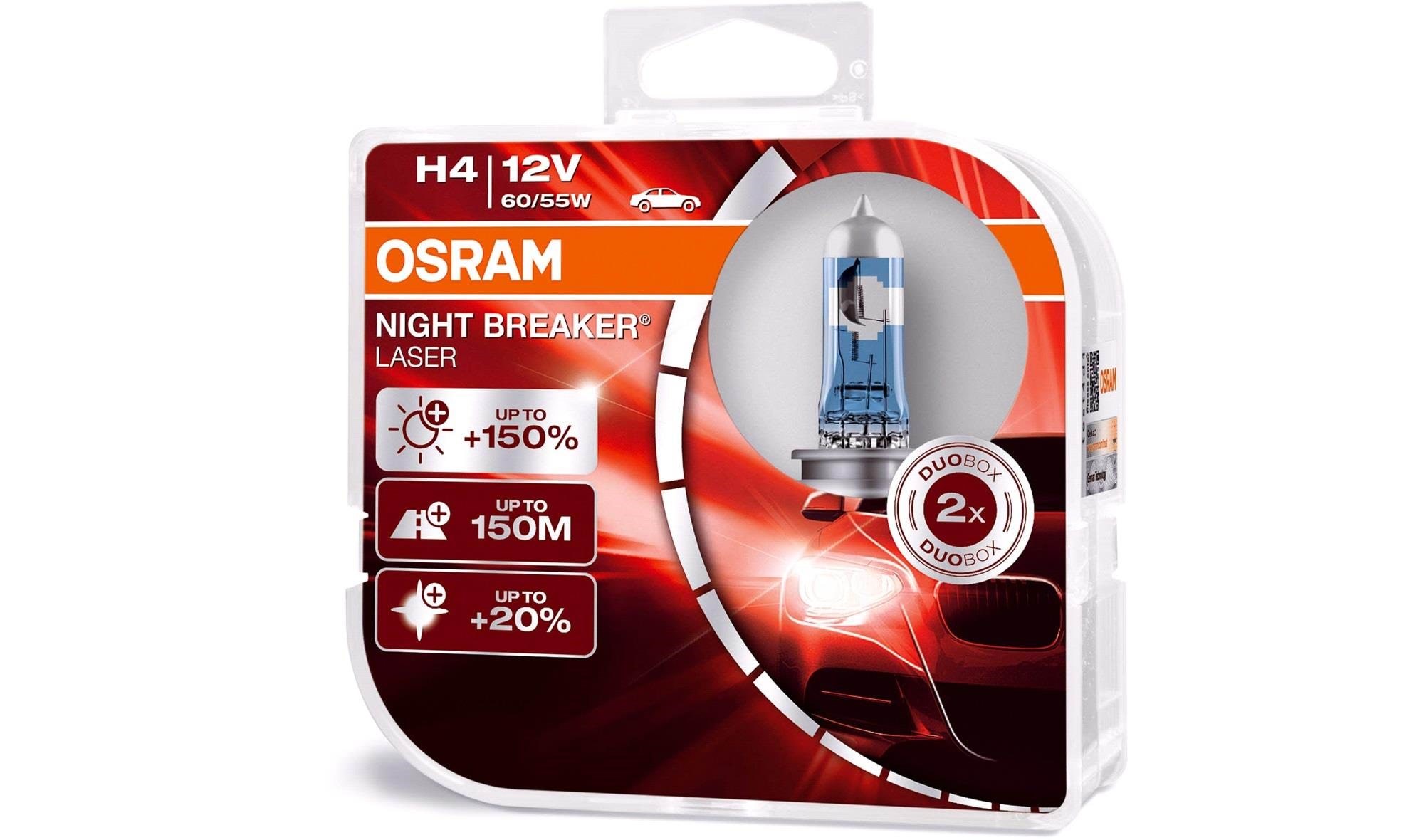 Osram Halogenglühlampe H4 / 12v 60/55w Night Breaker Laser - Led Birnen 64193nl-hcb