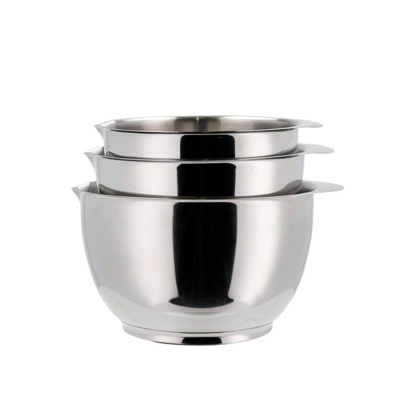 Rosti Mepal Rosti - Margrethe Bowl - Set of 3 - Steel (23921) - Kuechenzubehoer