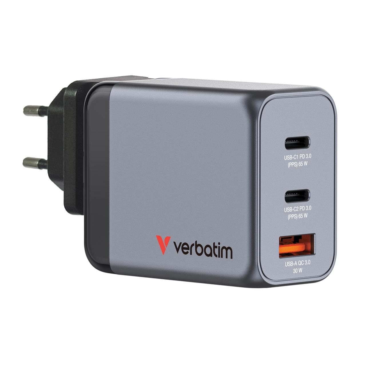 Verbatim Power Adapter - Gan - 65 Watt - Handys Adapter Und Ladegeraete 32201
