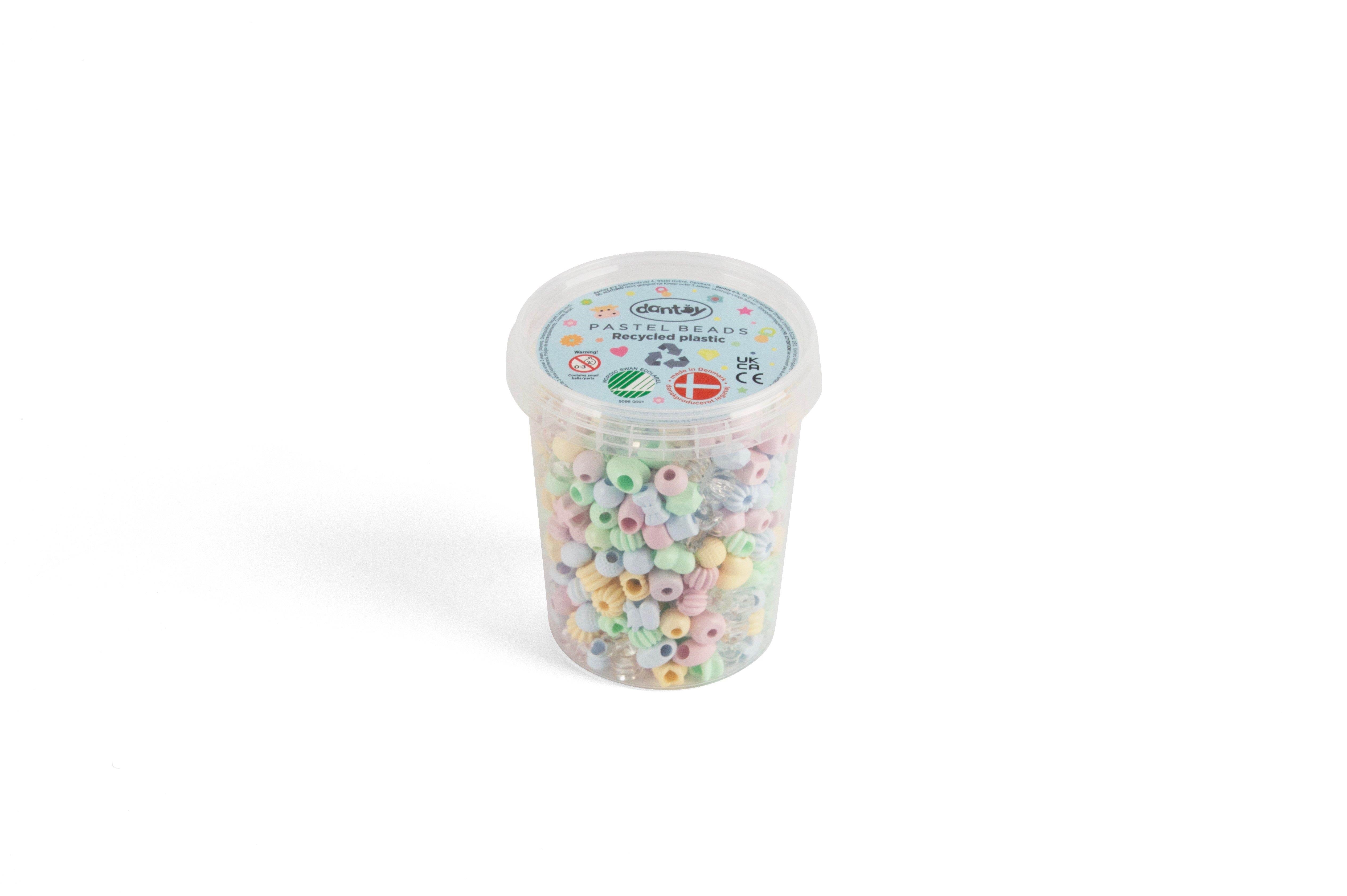 Dantoy Pastel Beads - From Recycled Plastic - 520 Pcs - Kreativ Spiele 5911