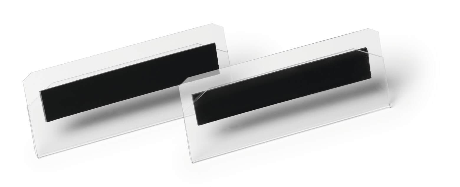 Durable Etikettentasche Hard Cover Magnetisch 100 x 38 mm - Konferenz Und Praesentation 119519