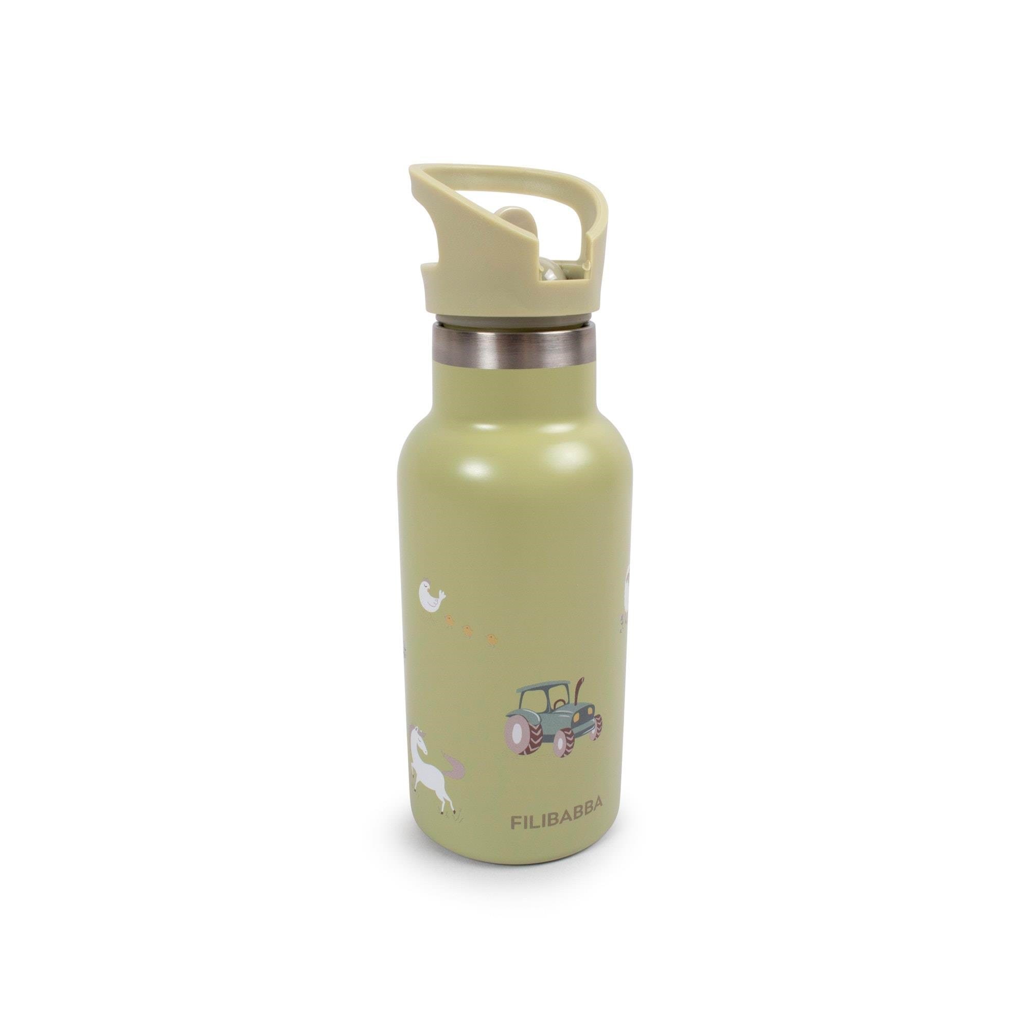 Filibabba Stainless Steel Water Bottle - Magic Farm - Babypflege