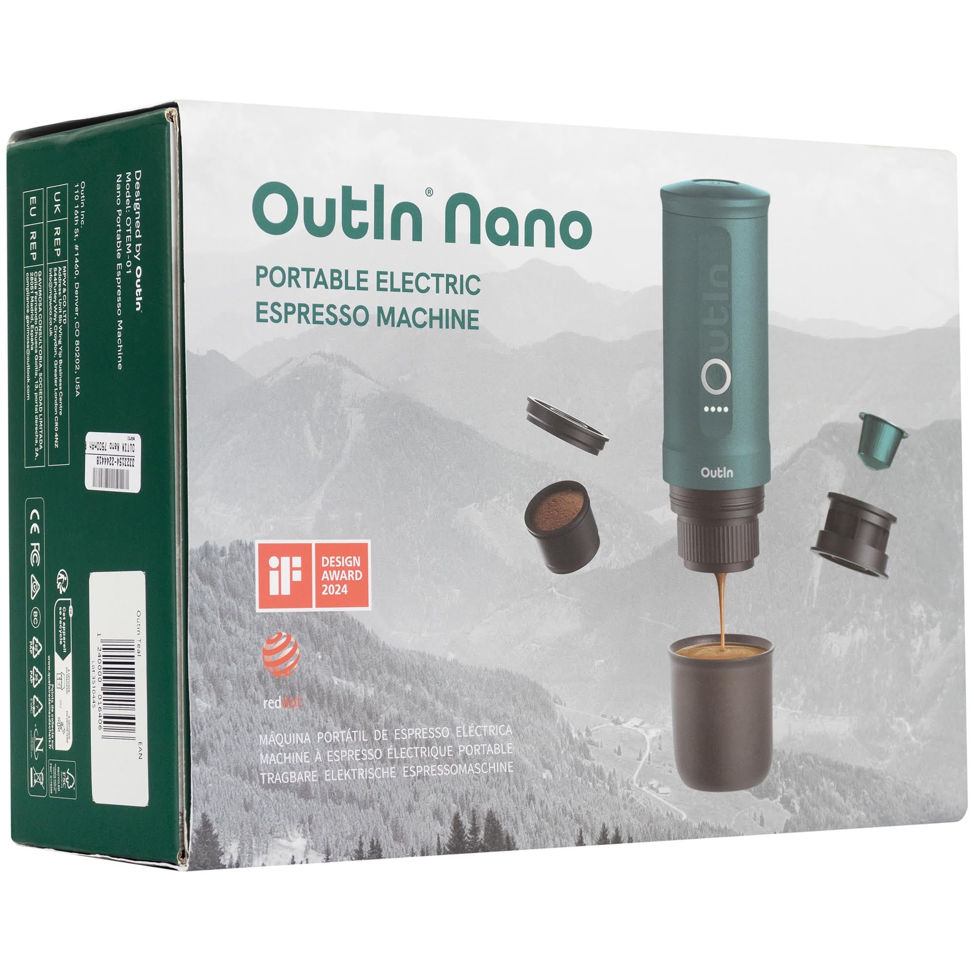 Outin Nano 7500mah Portable Coffee Maker (Turquoise) - Kaffeezubereitung