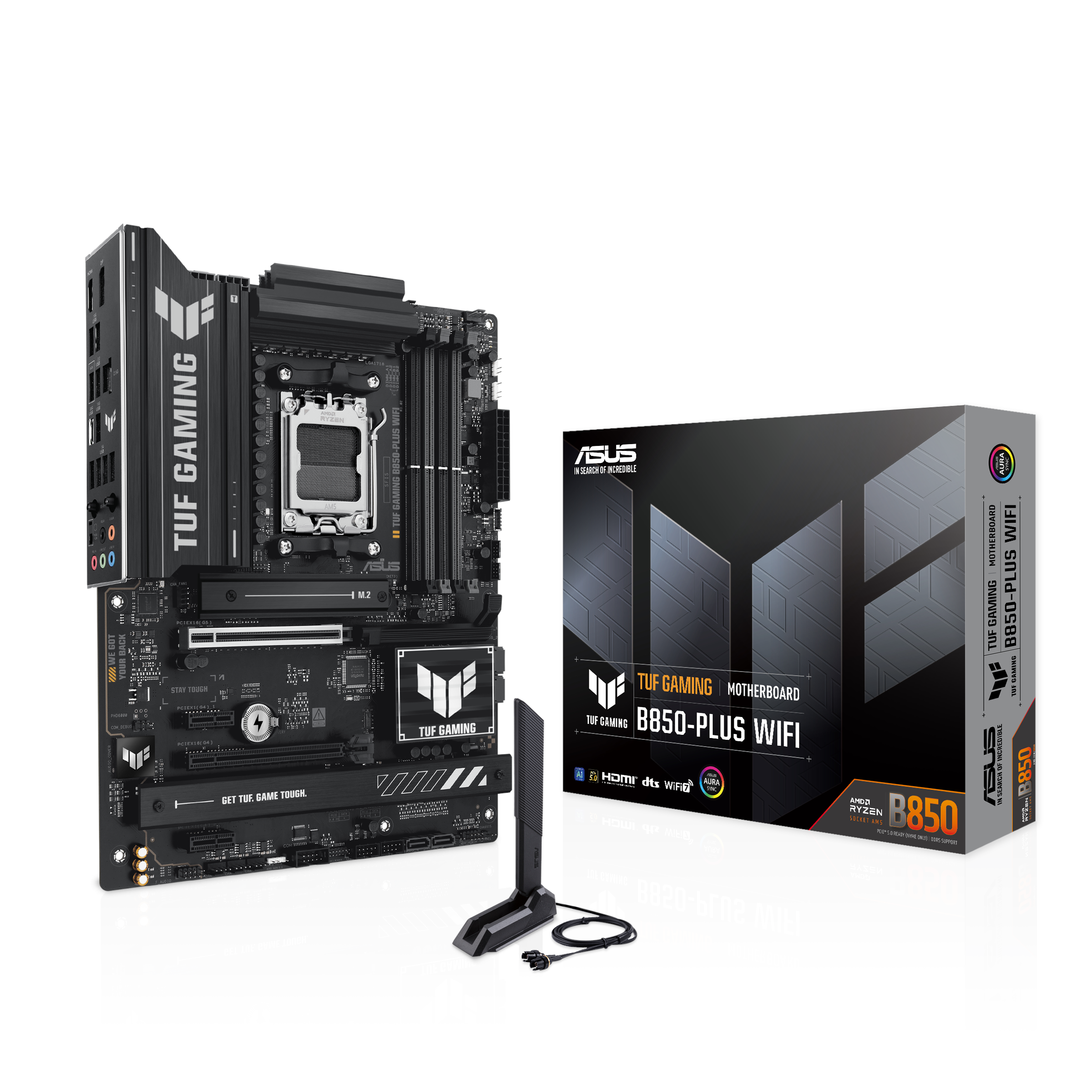 Asus Tuf Gaming B850-plus Wifi Mainboard - Amd B850 - Amd Am5 - Ddr5 Ram - Atx