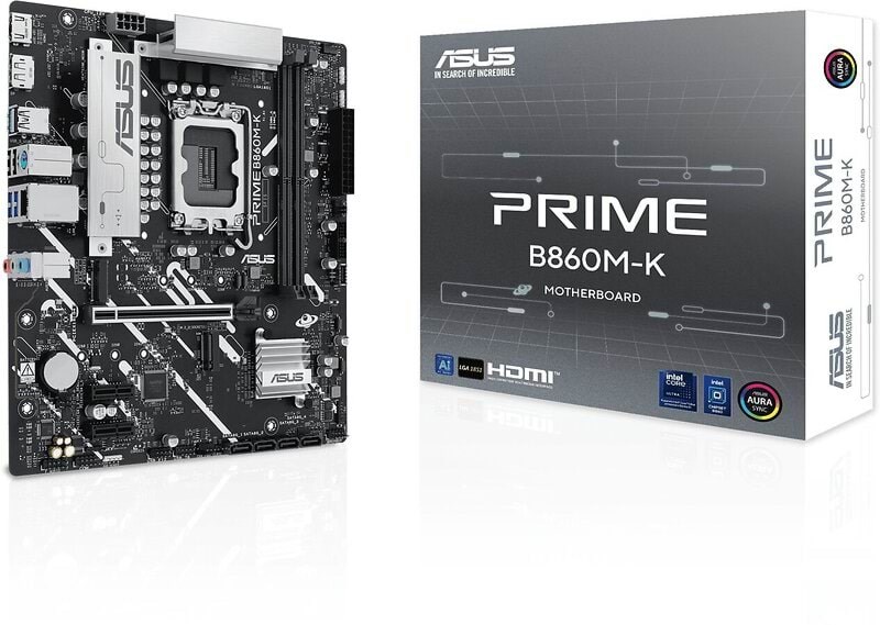Asus Prime B860m-k Mainboard - Intel B860 - Intel Lga1851 - Ddr5 Ram - Micro-atx 90mb1jt0-m0eay0