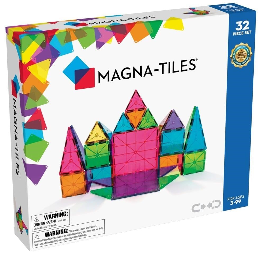 Magna-tiles - Clear Colours 32 Pcs - Bausets