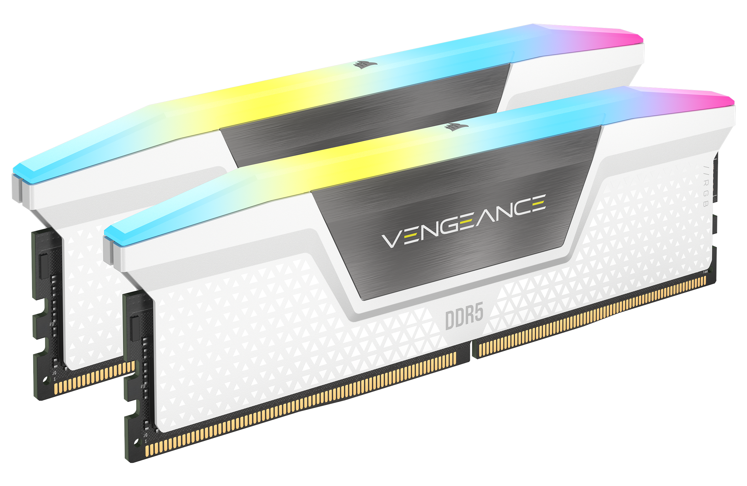 Corsair Vengeance Rgb Ddr5-6000 - 32gb - Cl30 - Dual Channel (2 Pcs) - Amd Expo & Intel Xmp - Weiß Mit Rgb - Ram Cmh32gx5m2b6000z30w