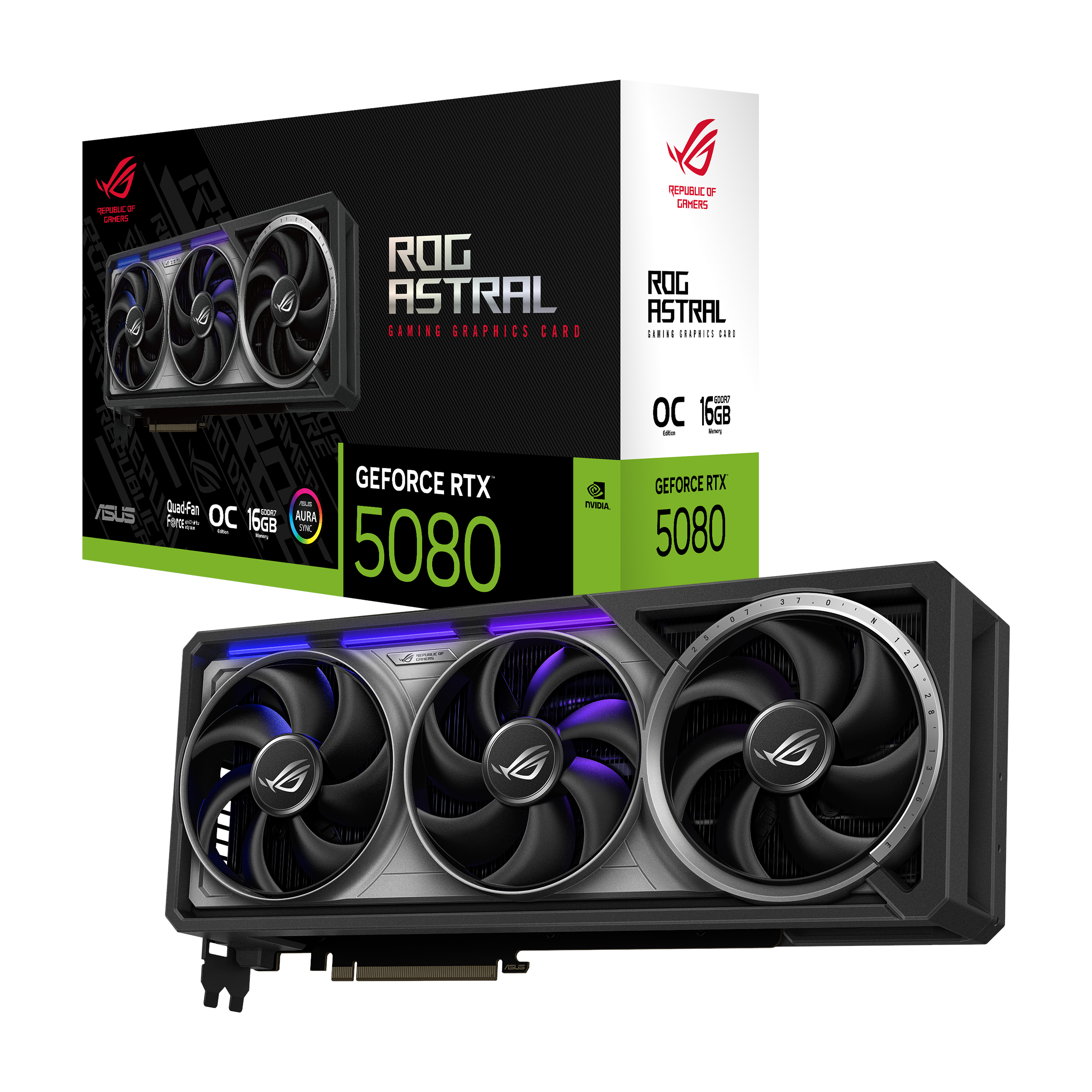 Asus Geforce Rtx 5080 Rog Astral OC - 16gb Gddr7 Ram - Grafikkarte Schwarz 90yv0lv0-m0na00