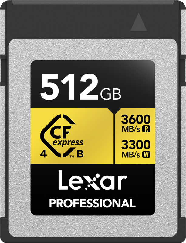 Lexar Professional Cfexpress 4.0 Pro Gold - 3600mb/s - 512gb - Speicherkarten Lcxexp4512g-rneng