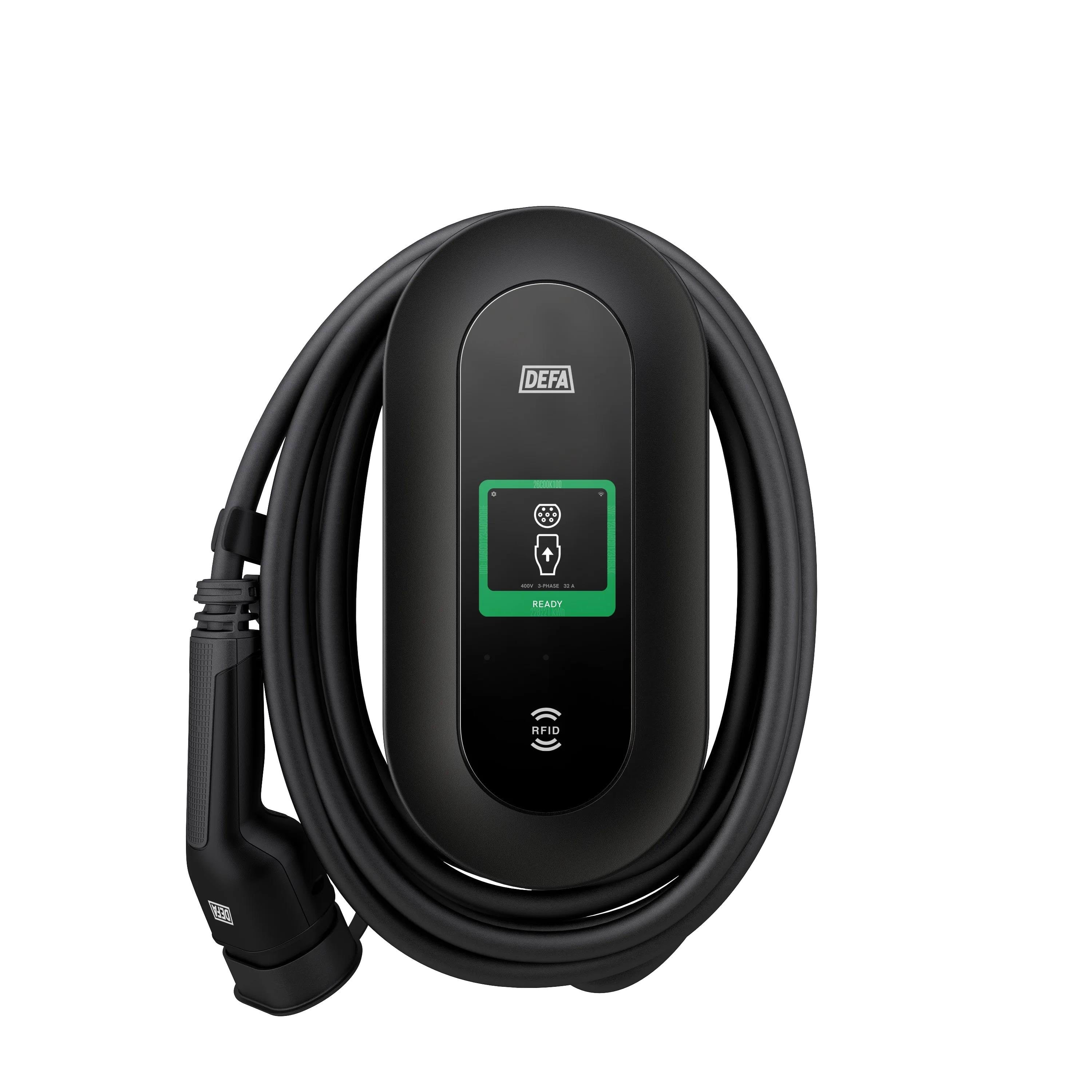 Defa Power Home Charging Box 22kw Incl. 6 Meter Cable 4/5g And Wifi Black - Aufladen Von Elektroautos 10501