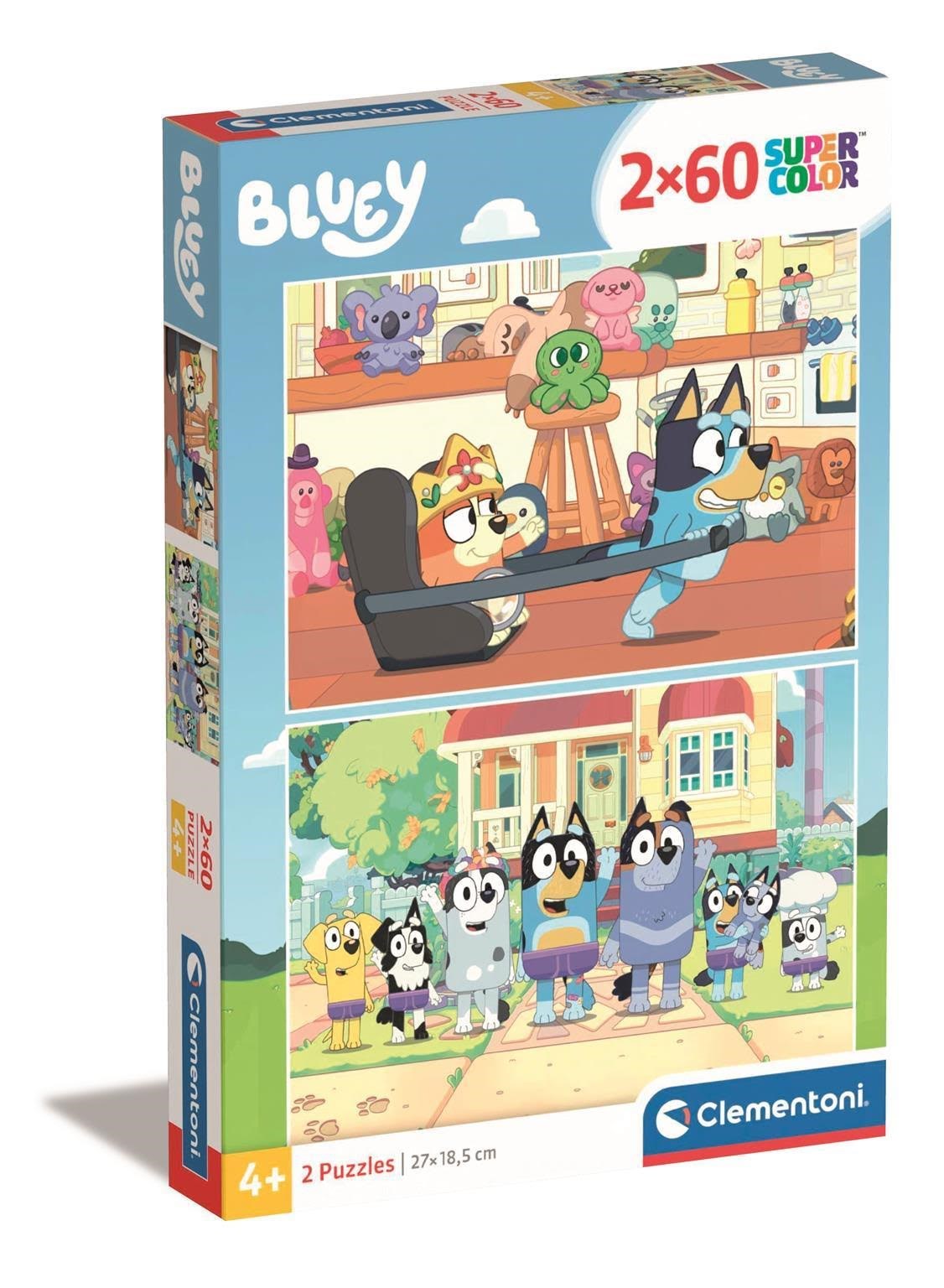 Clementoni Jigsaw Puzzle Super Color Bluey 2x60pcs. 2D Puzzles 24813