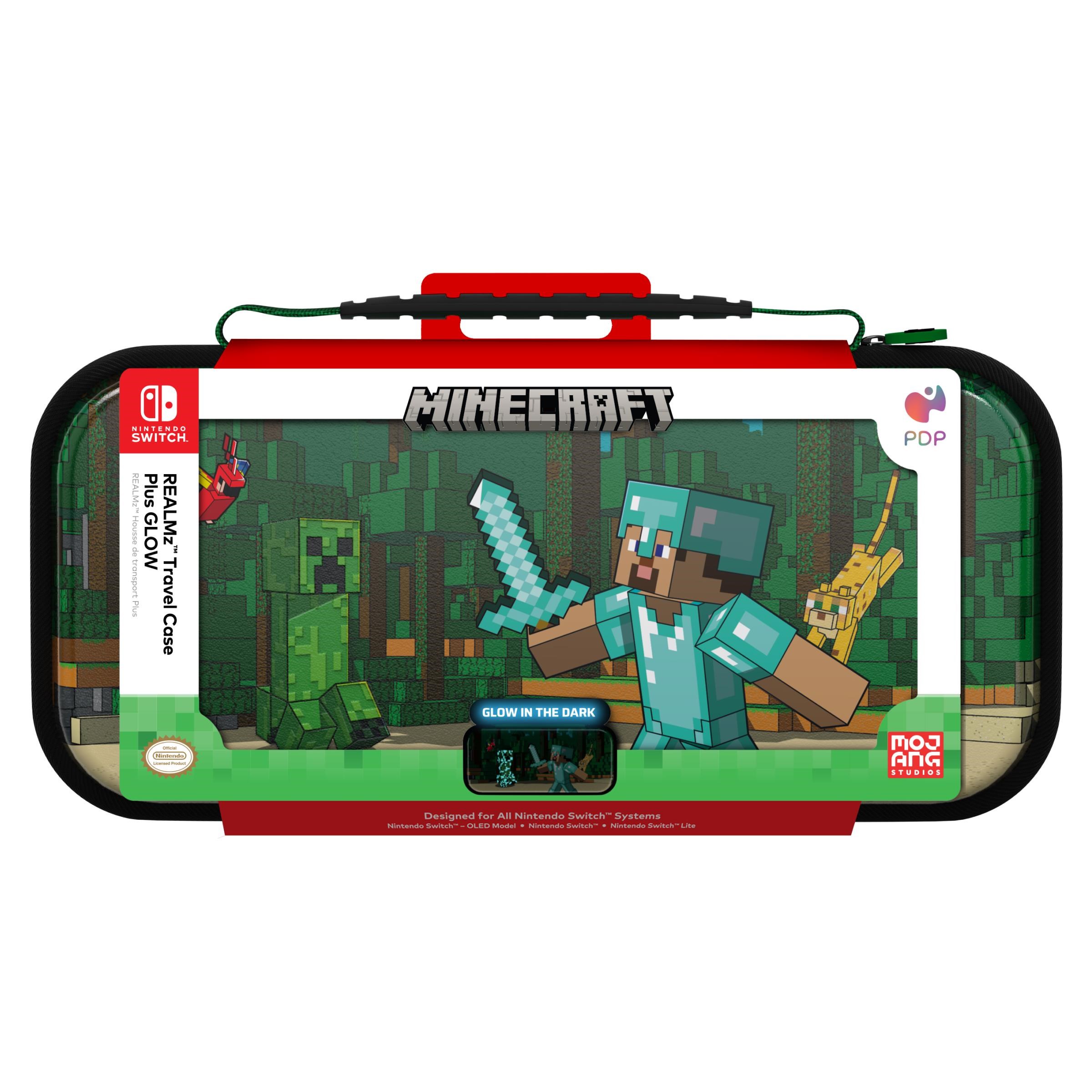Pdp Travel Case Plus Glow - Minecraft Forest Battle - Miscellaneous Bag - Nintendo Switch - Gaming Zubehoer 0708056073268