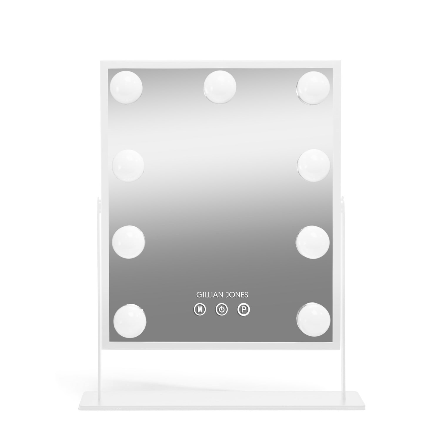 Gillian Jones Makeup Artist Mirror w. 9 Strong Led Bulb - White - Kosmetik Spiegel