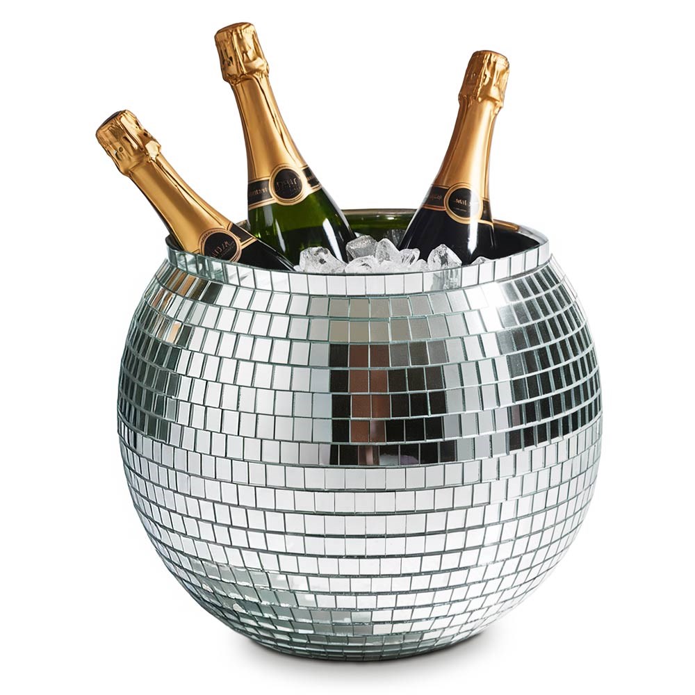 Mikamax Disco Ball Ice Bucket - A Shimmering Party Essential - Gadget