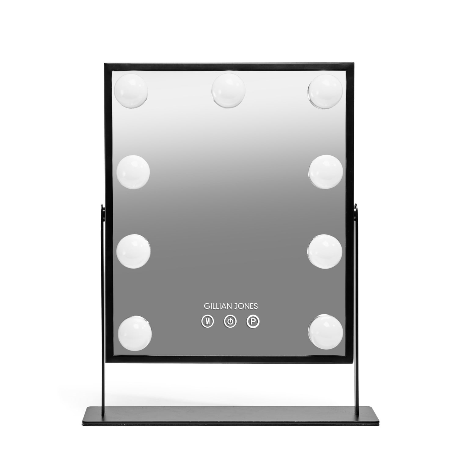 Gillian Jones Makeup Artist Mirror w. 9 Strong Led Bulb - Black - Kosmetik Spiegel 10264-00