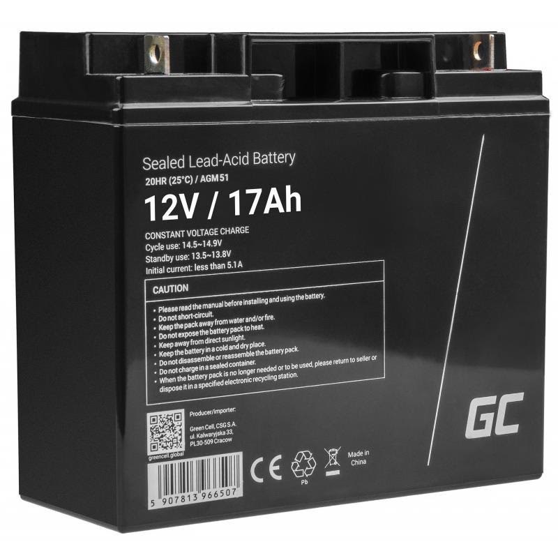 Green Cell Agm51 Agm 12v/17ah Vrla Agm - Usvs