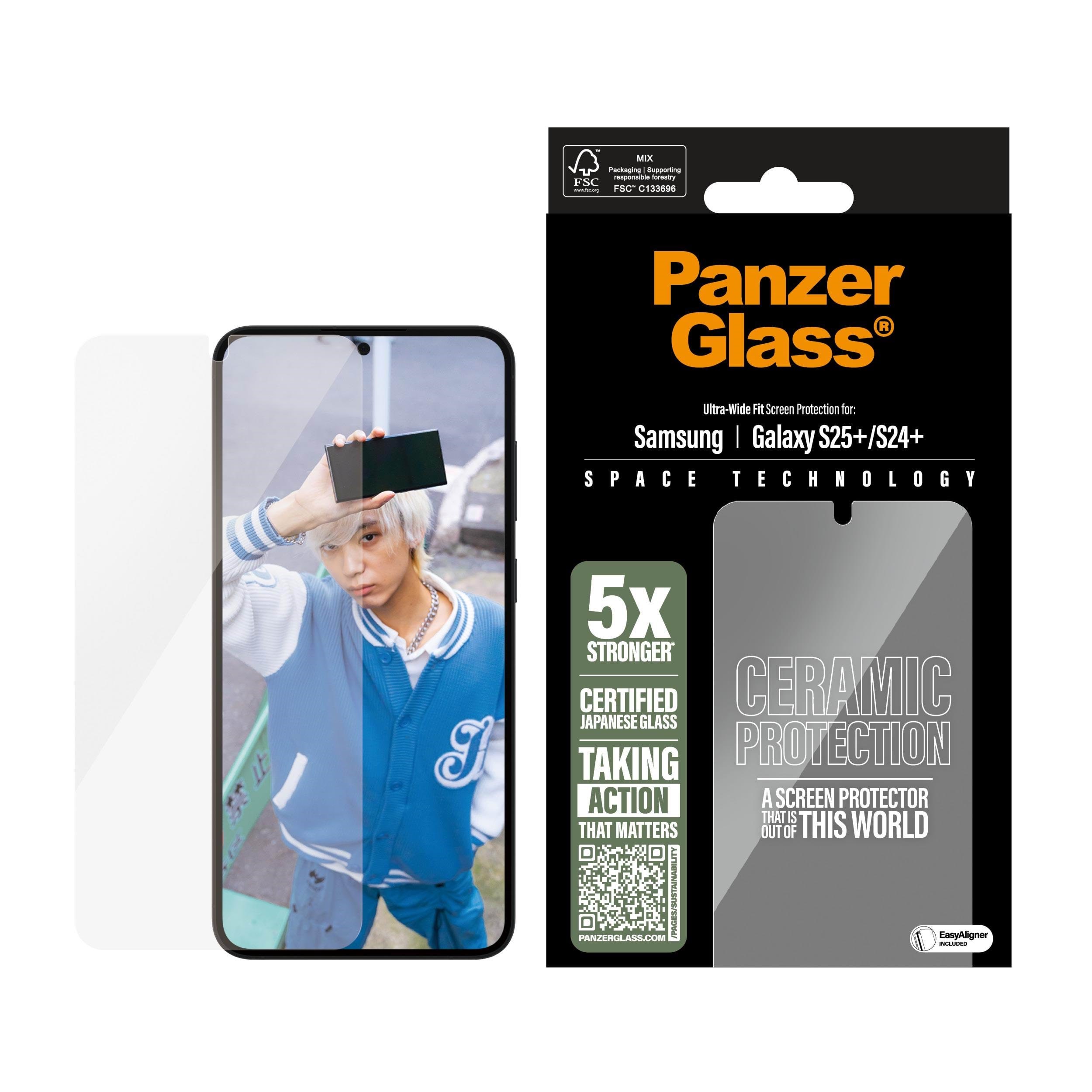 Panzerglass Ceramic Screen Protector Samsung Galaxy S25+ | Ultra-wide Fit - Handys Schutzfolie