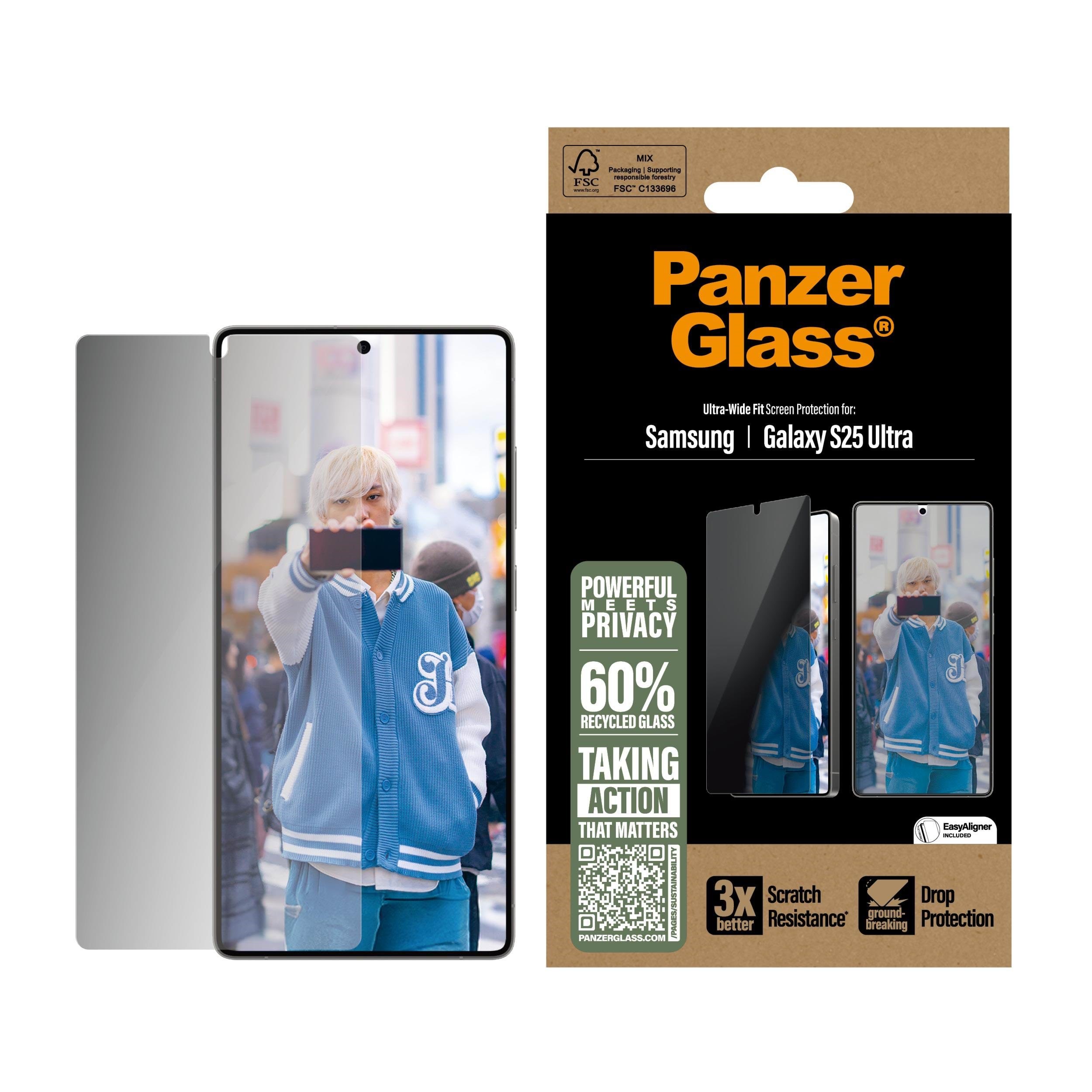 Panzerglass Privacy Screen Protector Samsung Galaxy S25 Ultra | Ultra-wide Fit - Handys Schutzfolie