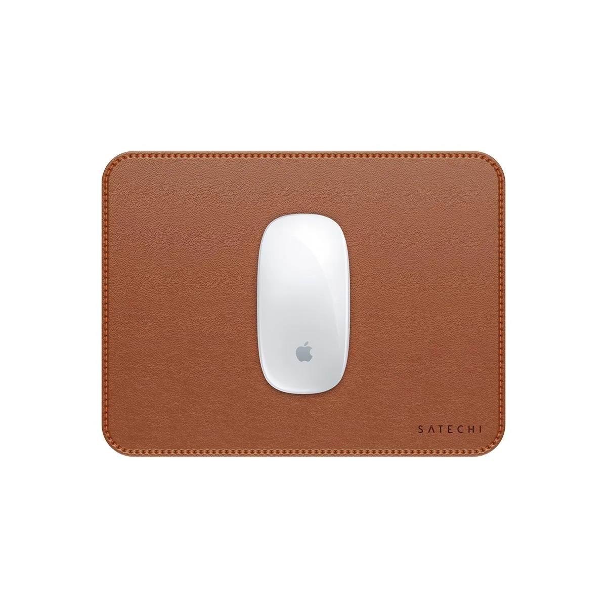 Satechi Vegan-leather Premium Mousepad - Brown - Mauspads Zubehoer